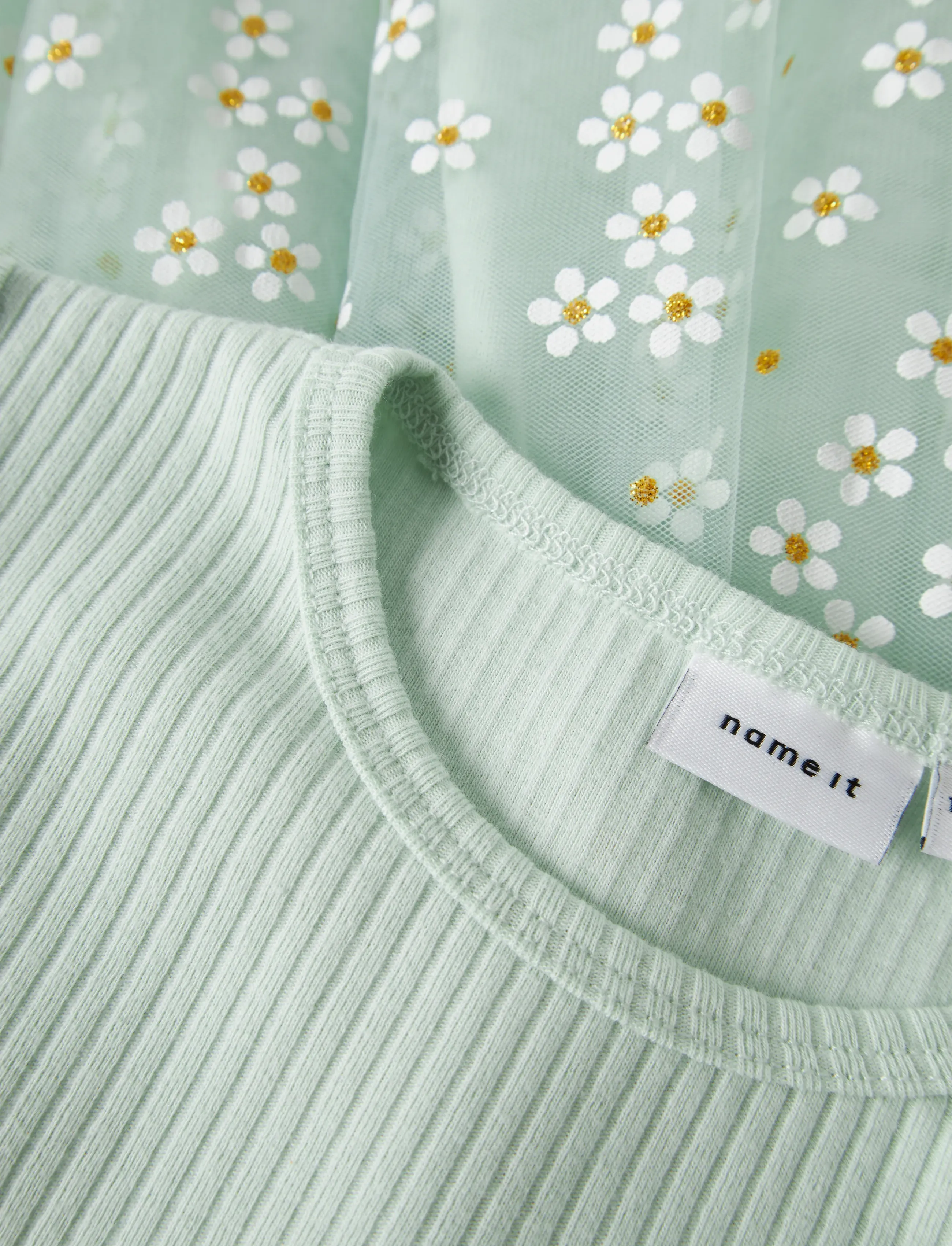 name it - NMFFLORAL SS DRESS - kortärmade vardagsklänningar - pale aqua - 2