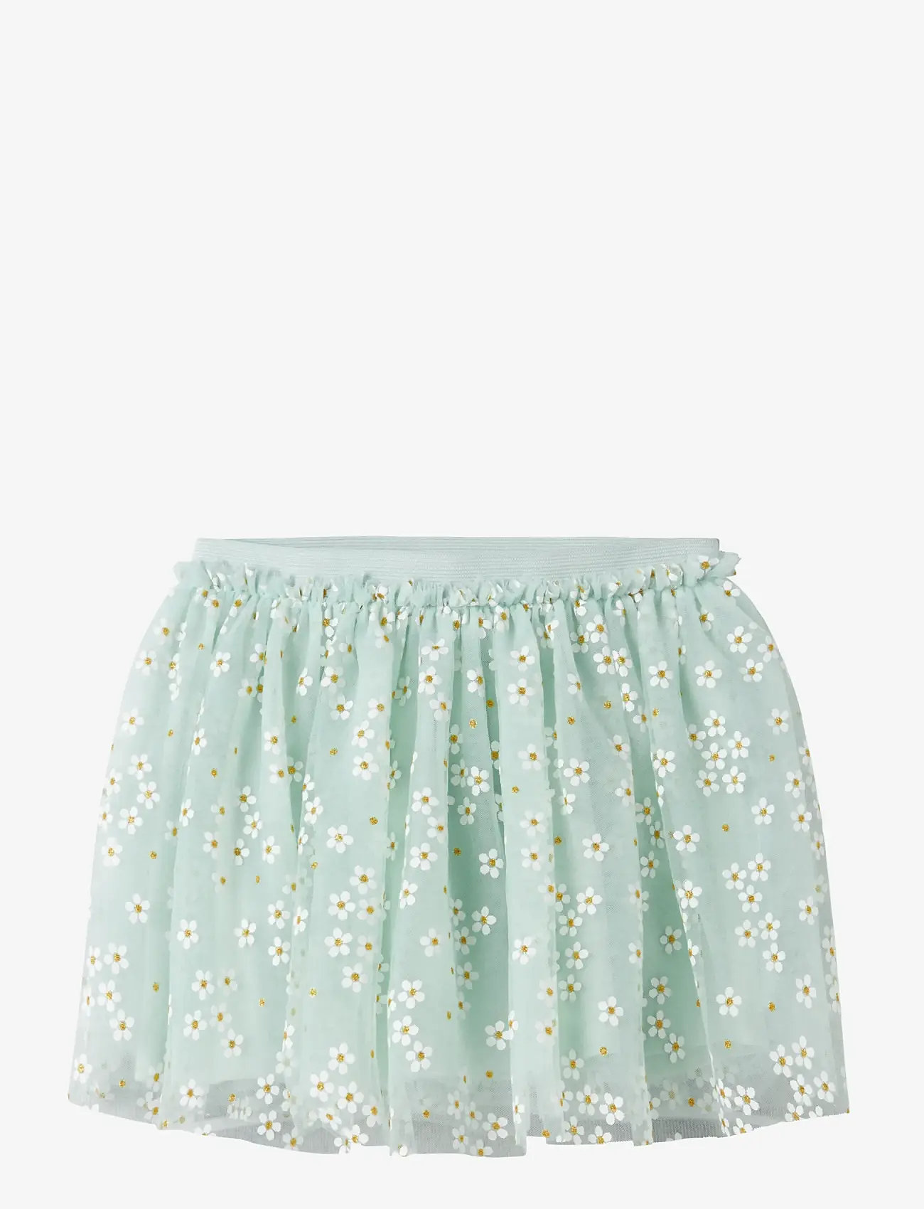 name it - NMFFLORAL SKIRT - tulle skirt - pale aqua - 0