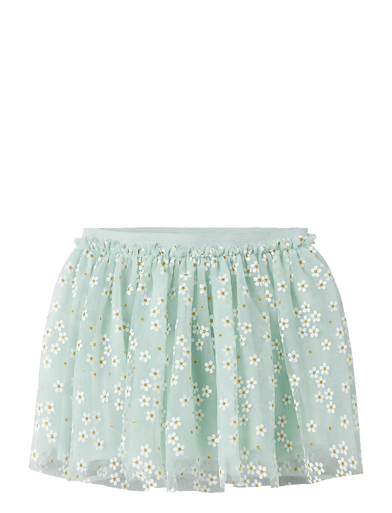 name it - NMFFLORAL SKIRT - tüll-rock - pale aqua - 0