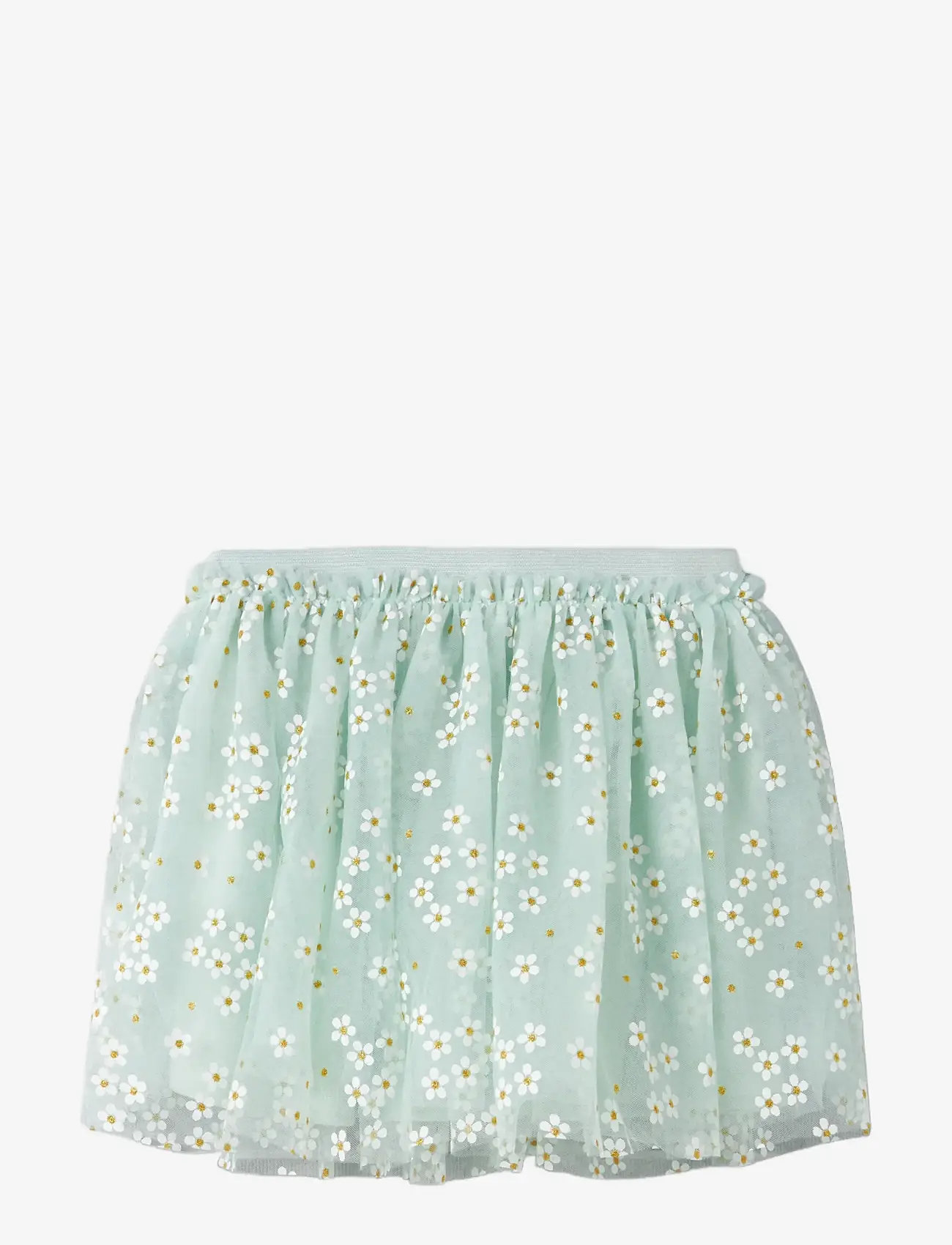 name it - NMFFLORAL SKIRT - tulle skirt - pale aqua - 1