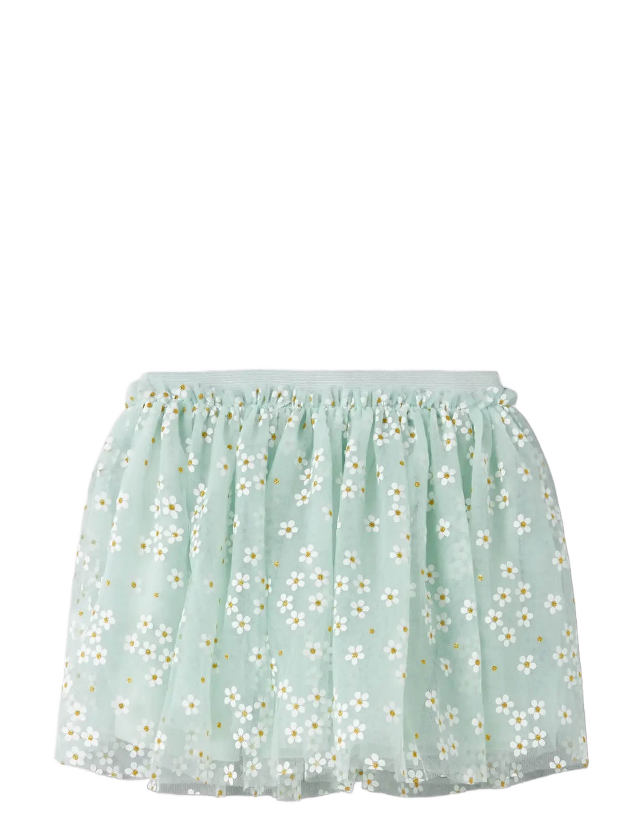 name it - NMFFLORAL SKIRT - tüll-rock - pale aqua - 1