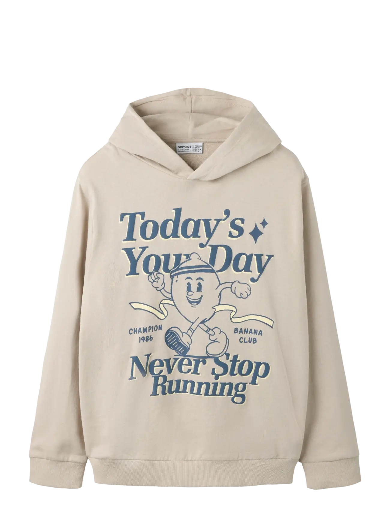 name it NKMFIKAR LS NREG SWEAT WH UNB - Sweatshirts & Kapuzenpullover - CHATEAU GRAY / beige