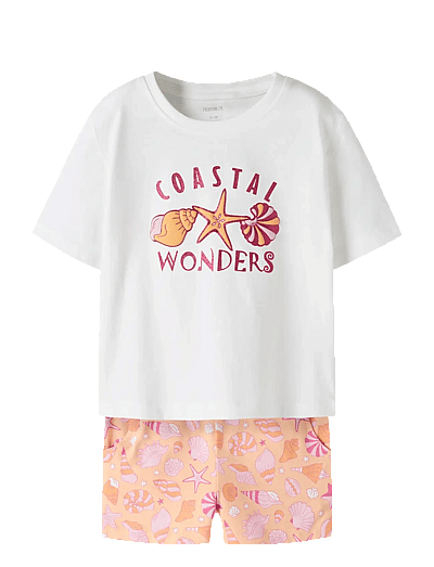 name it NMFFENIAZ NREG SHORTS SET BOX - Komplektai su marškinėliais trumpomis rankovėmis - BRIGHT WHITE / white