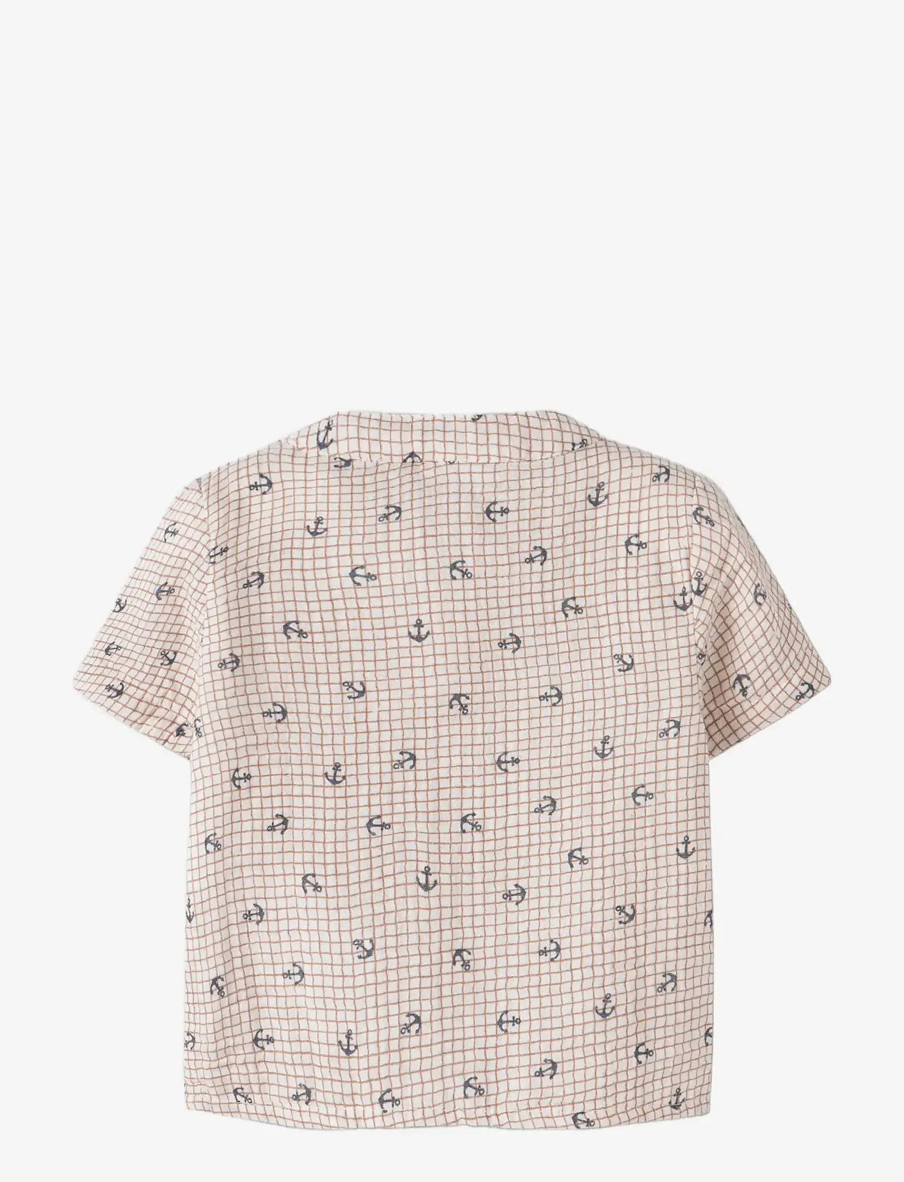 name it - NBMFRONT SS SHIRT - kortærmede skjorter - cloud dancer - 1