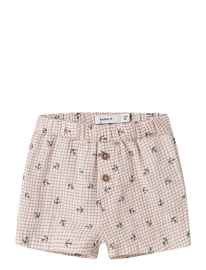 name it - NBMFRONT SHORTS - casual shorts - cloud dancer - 0