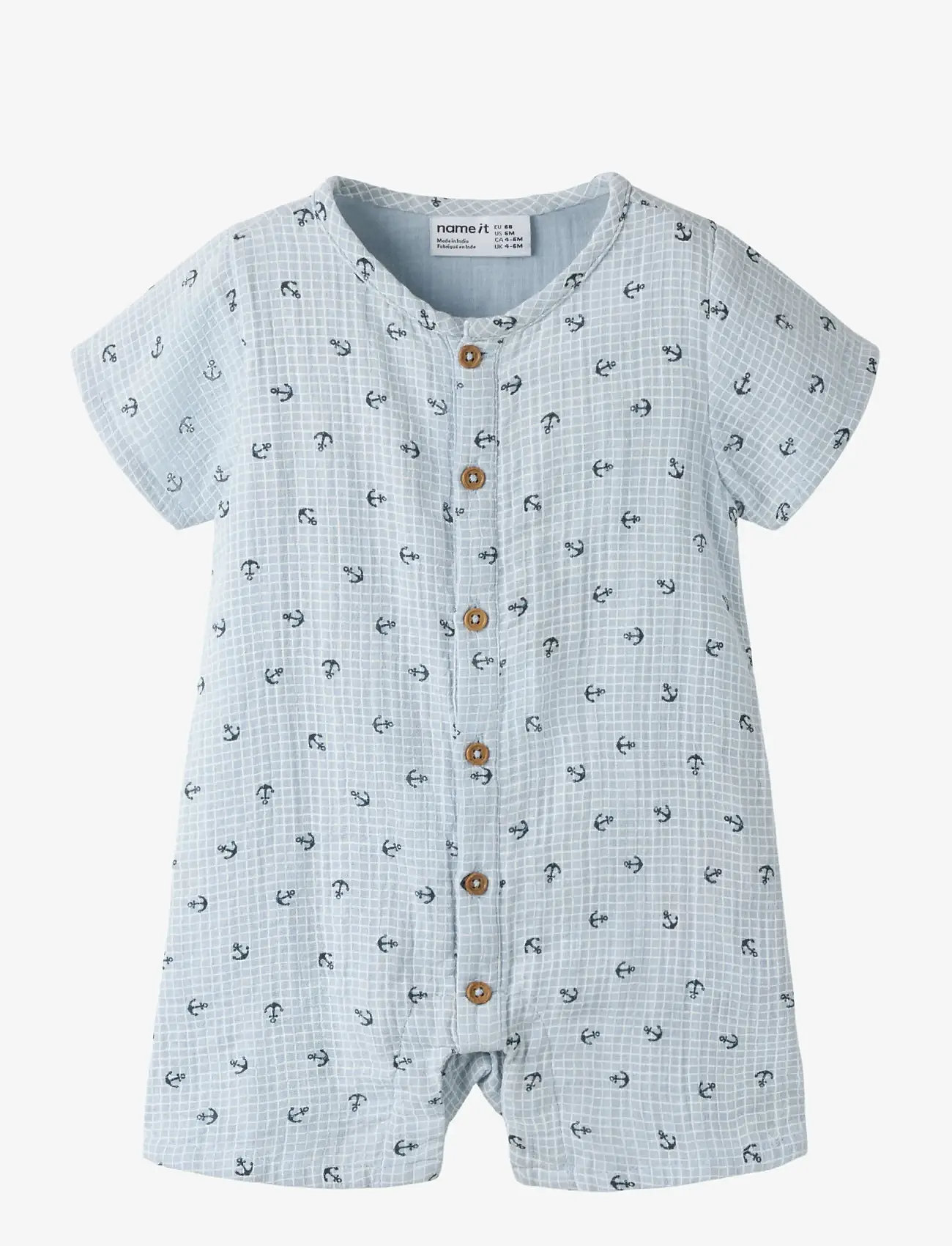 name it - NBMFRONT SS SUNSUIT - pükskostüümid - blue fog - 0