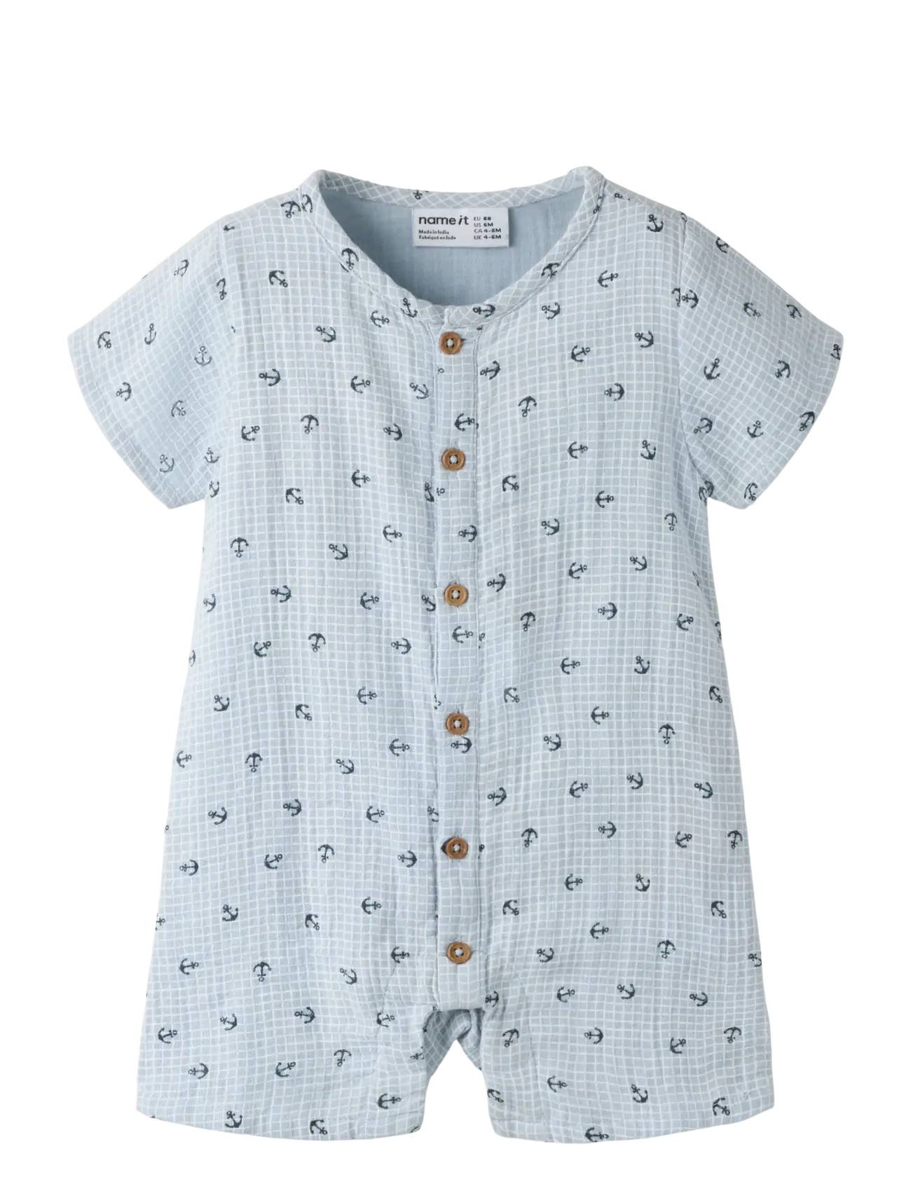 name it NBMFRONT SS SUNSUIT - Kombinezoni - BLUE FOG / blue