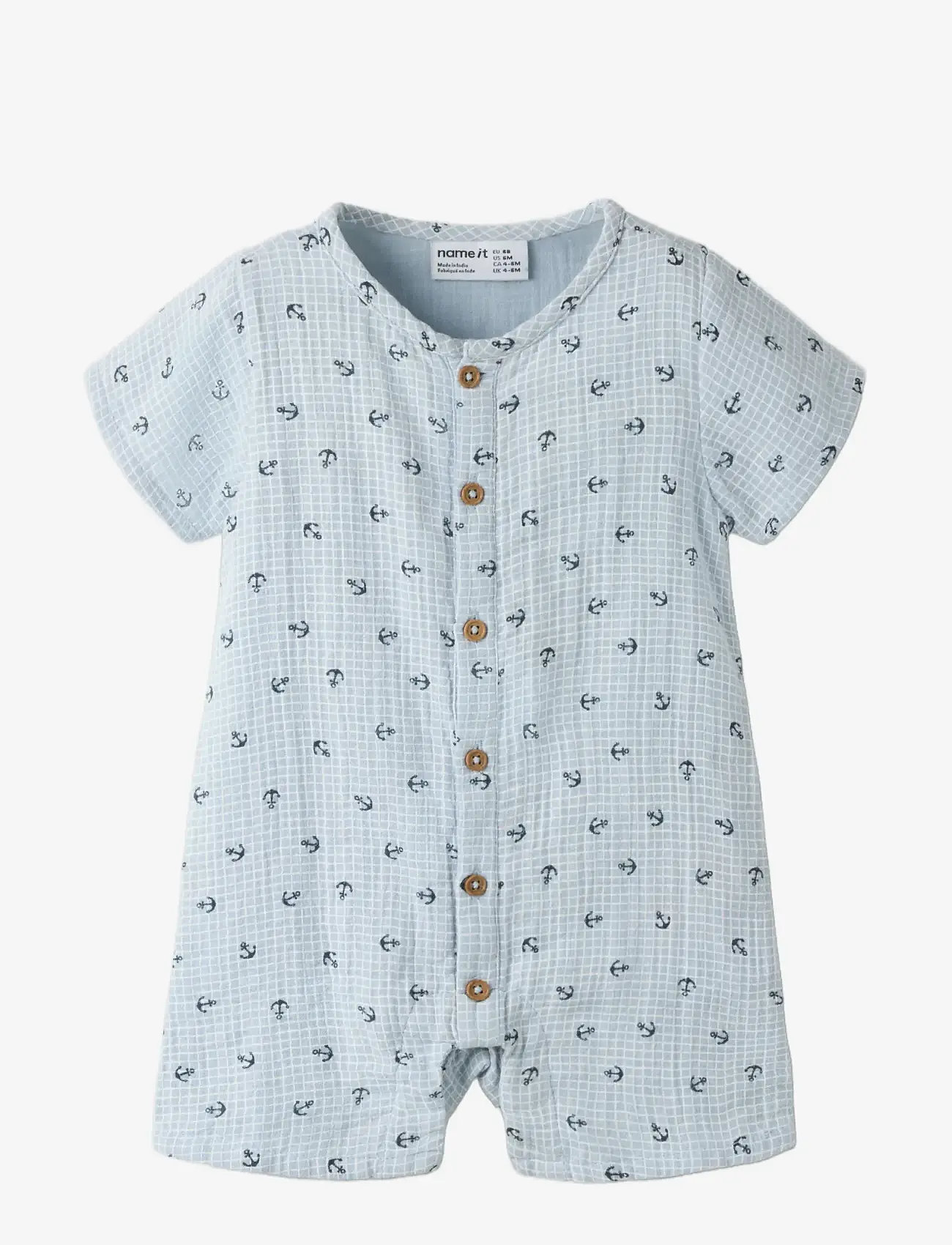 name it - NBMFRONT SS SUNSUIT - pükskostüümid - blue fog - 2