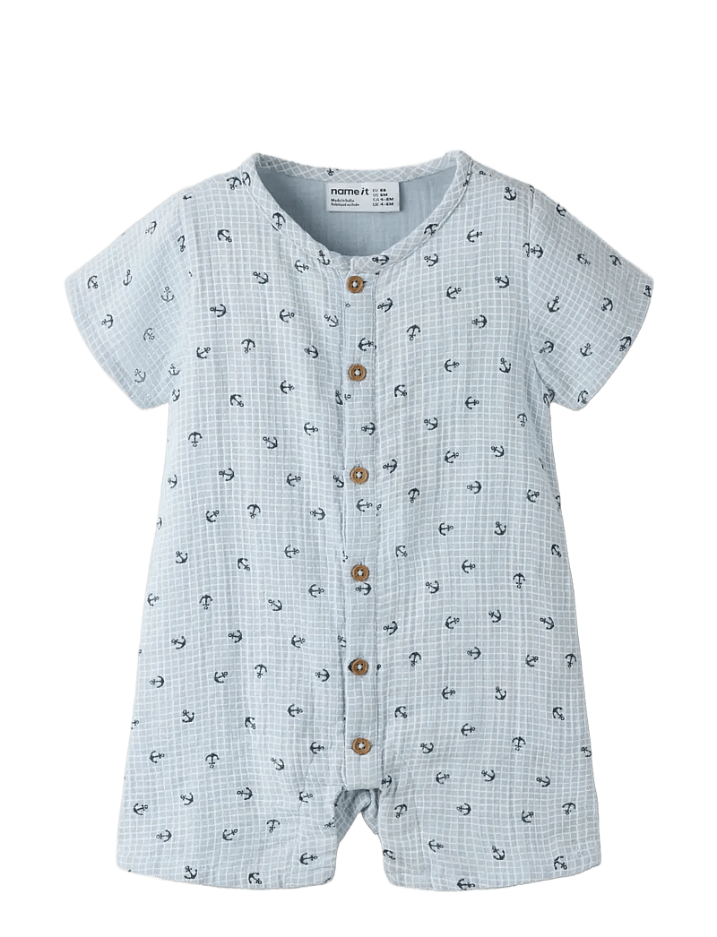 name it - NBMFRONT SS SUNSUIT - pükskostüümid - blue fog - 2