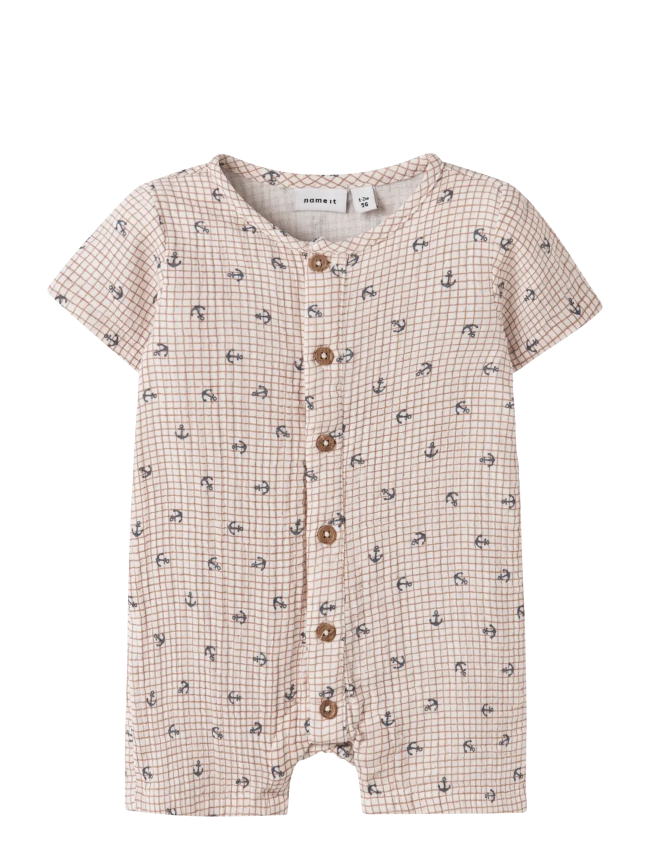 name it NBMFRONT SS SUNSUIT - Buksedragter - CLOUD DANCER / cream