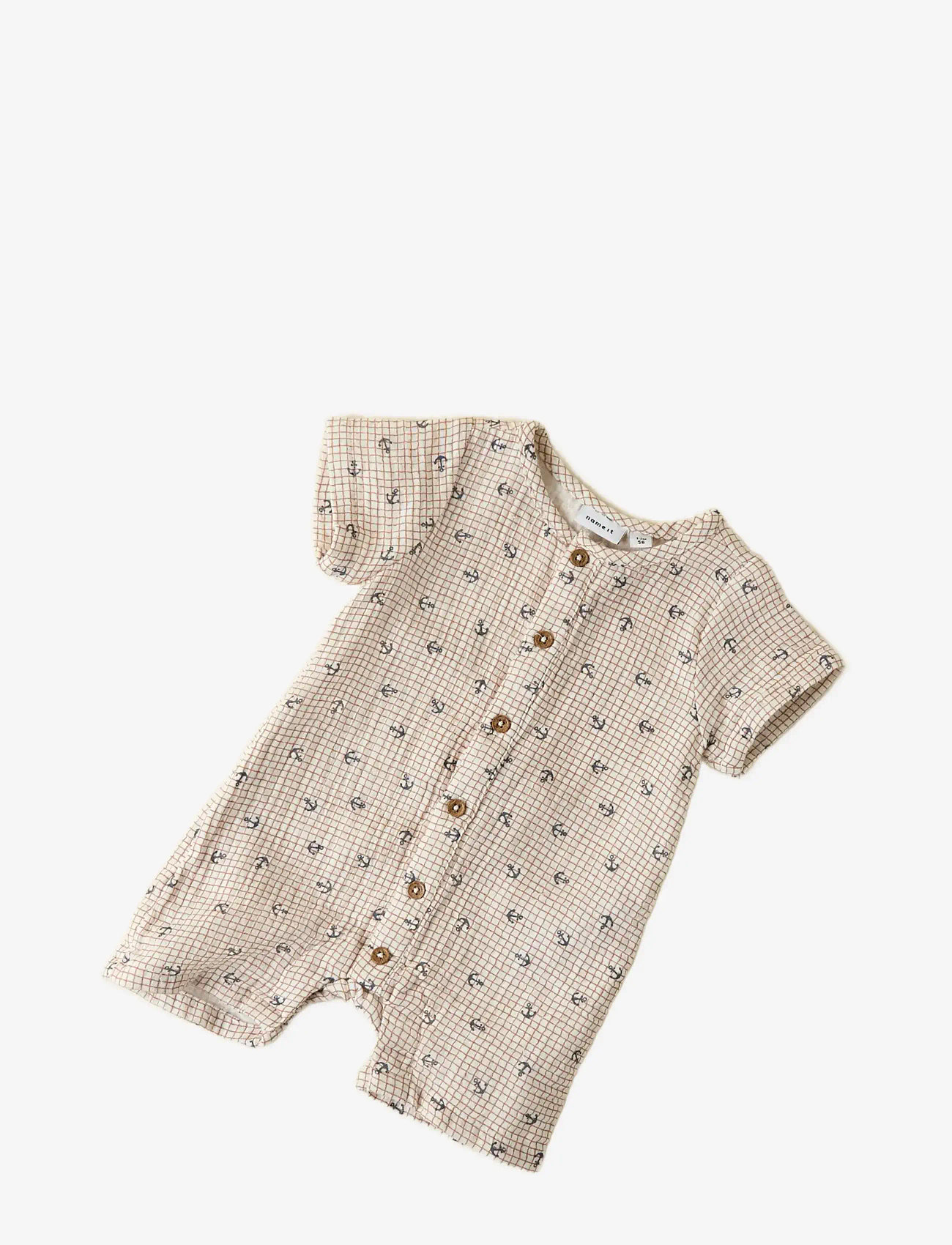 name it - NBMFRONT SS SUNSUIT - madalaimad hinnad - cloud dancer - 2