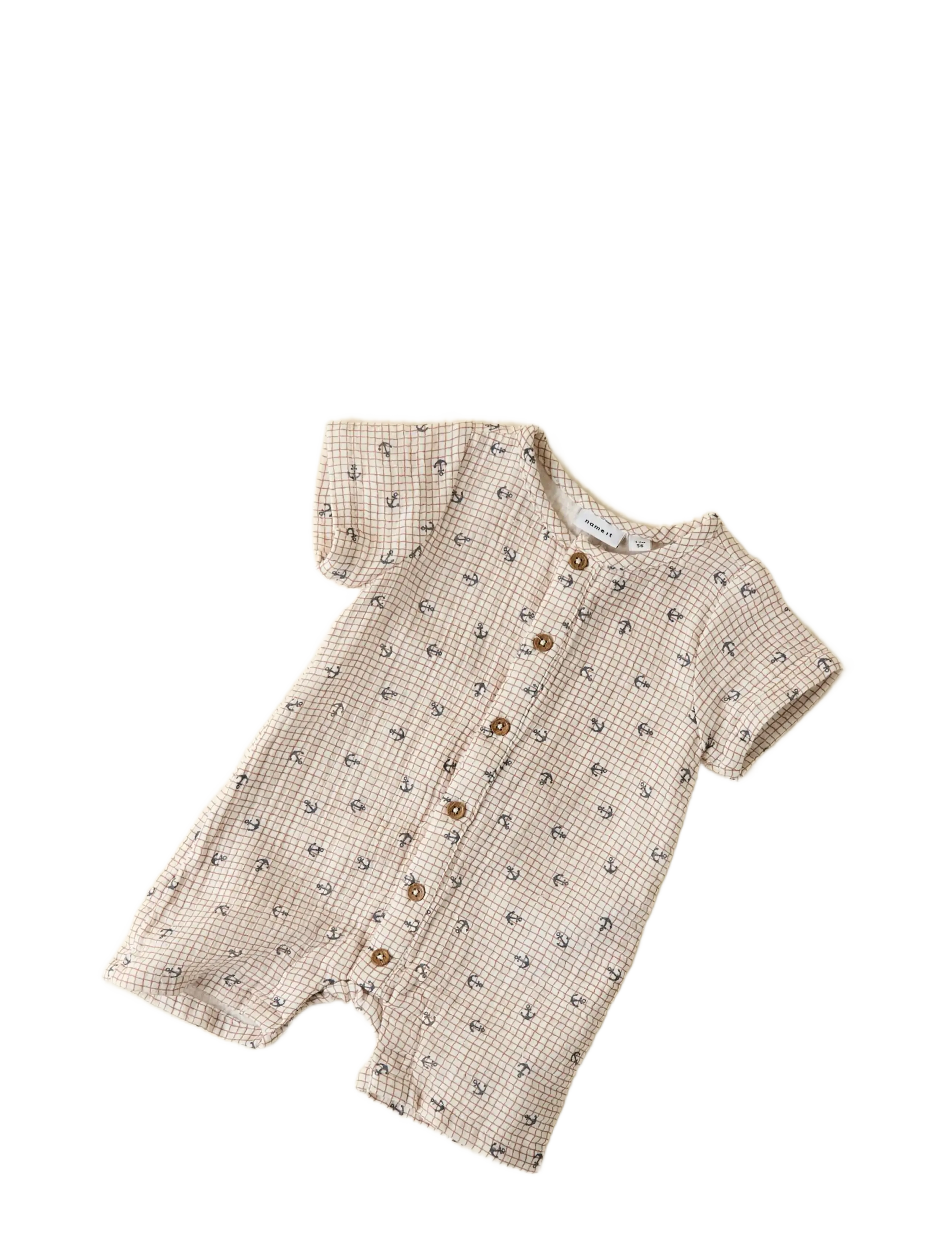 name it - NBMFRONT SS SUNSUIT - gode sommertilbud - cloud dancer - 2