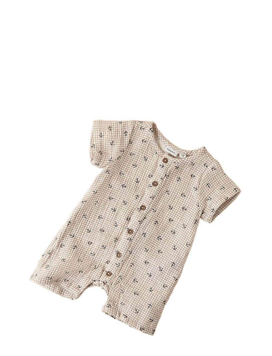 name it - NBMFRONT SS SUNSUIT - kombinezoni - cloud dancer - 2