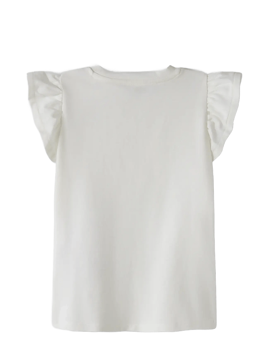 name it - NMFFLITTAZ SS TOP BOX - lühikeste varrukatega t-särgid - cloud dancer - 1