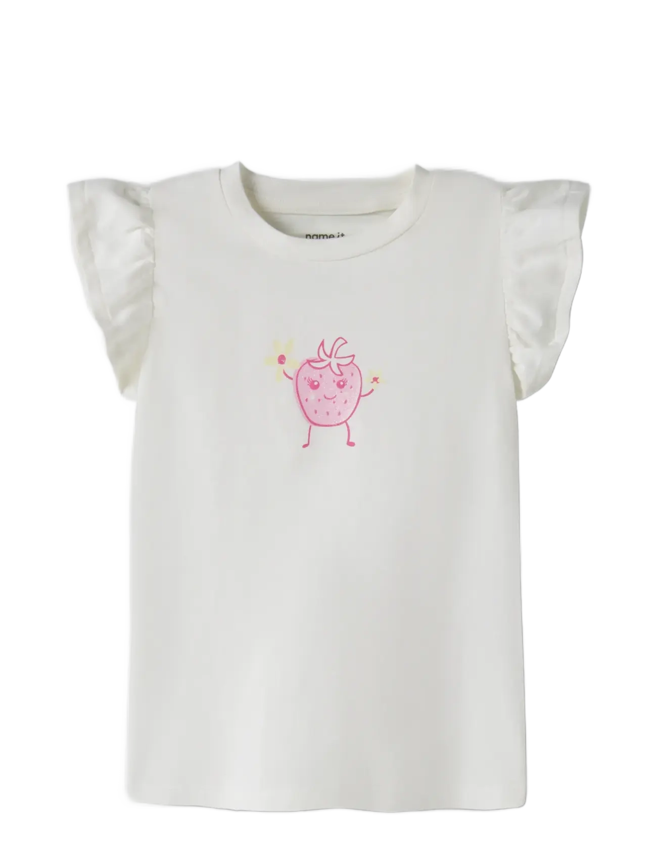 name it - NMFFLITTAZ SS TOP BOX - kortärmade t-shirts - cloud dancer - 2