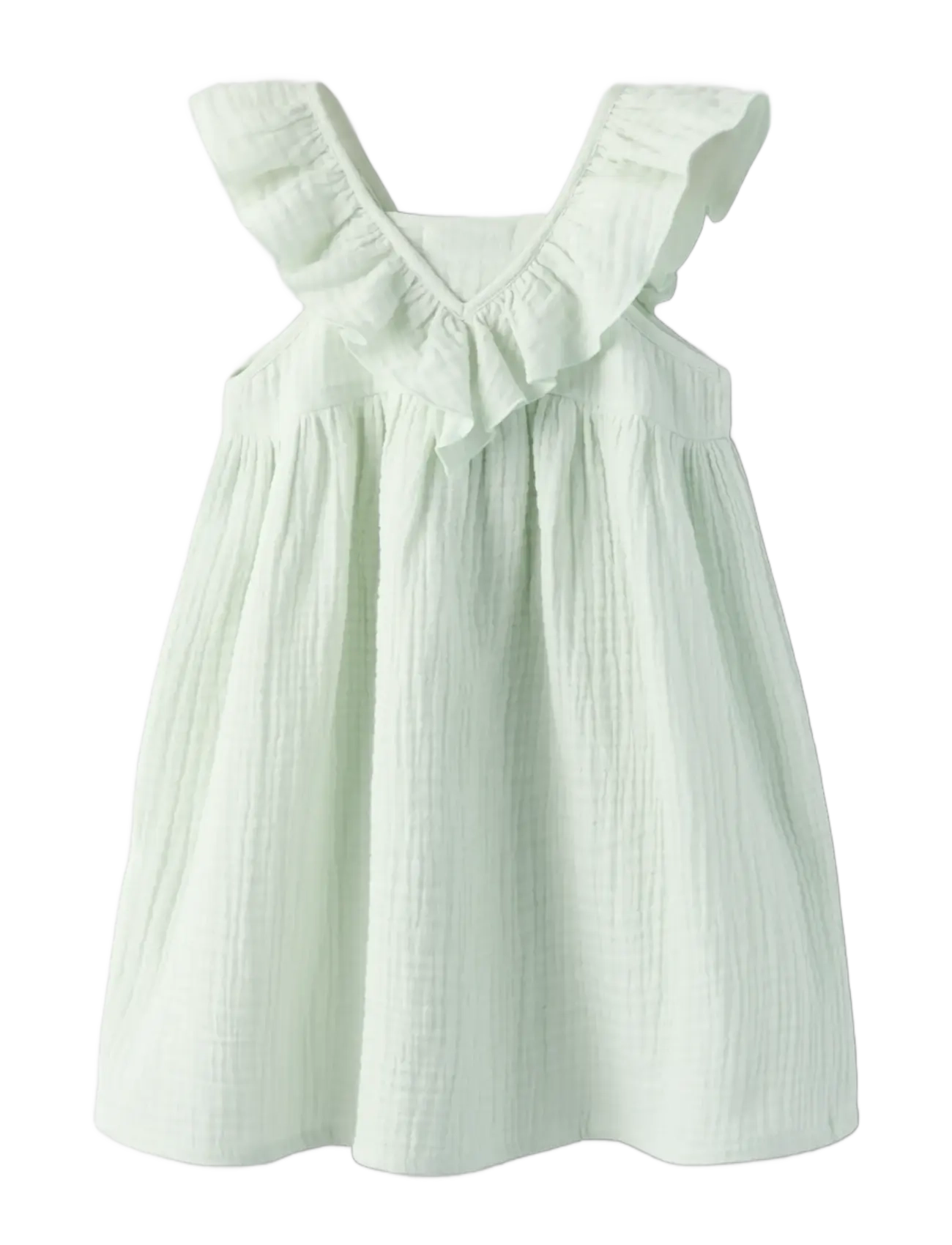 name it - NMFFUSLIN CAPSL DRESS - kortærmede babykjoler - pale aqua - 1