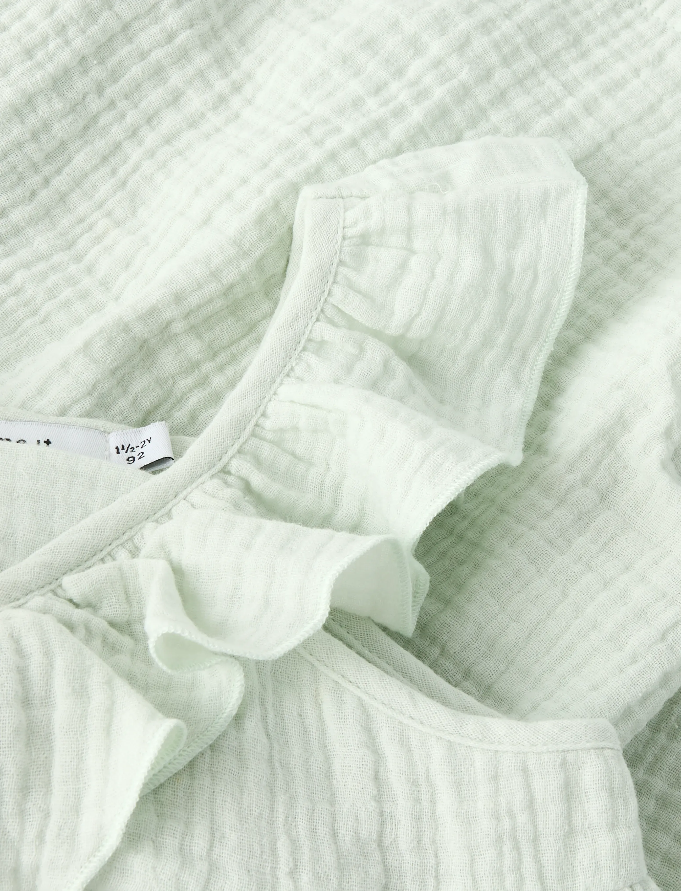 name it - NMFFUSLIN CAPSL DRESS - kortærmede babykjoler - pale aqua - 4
