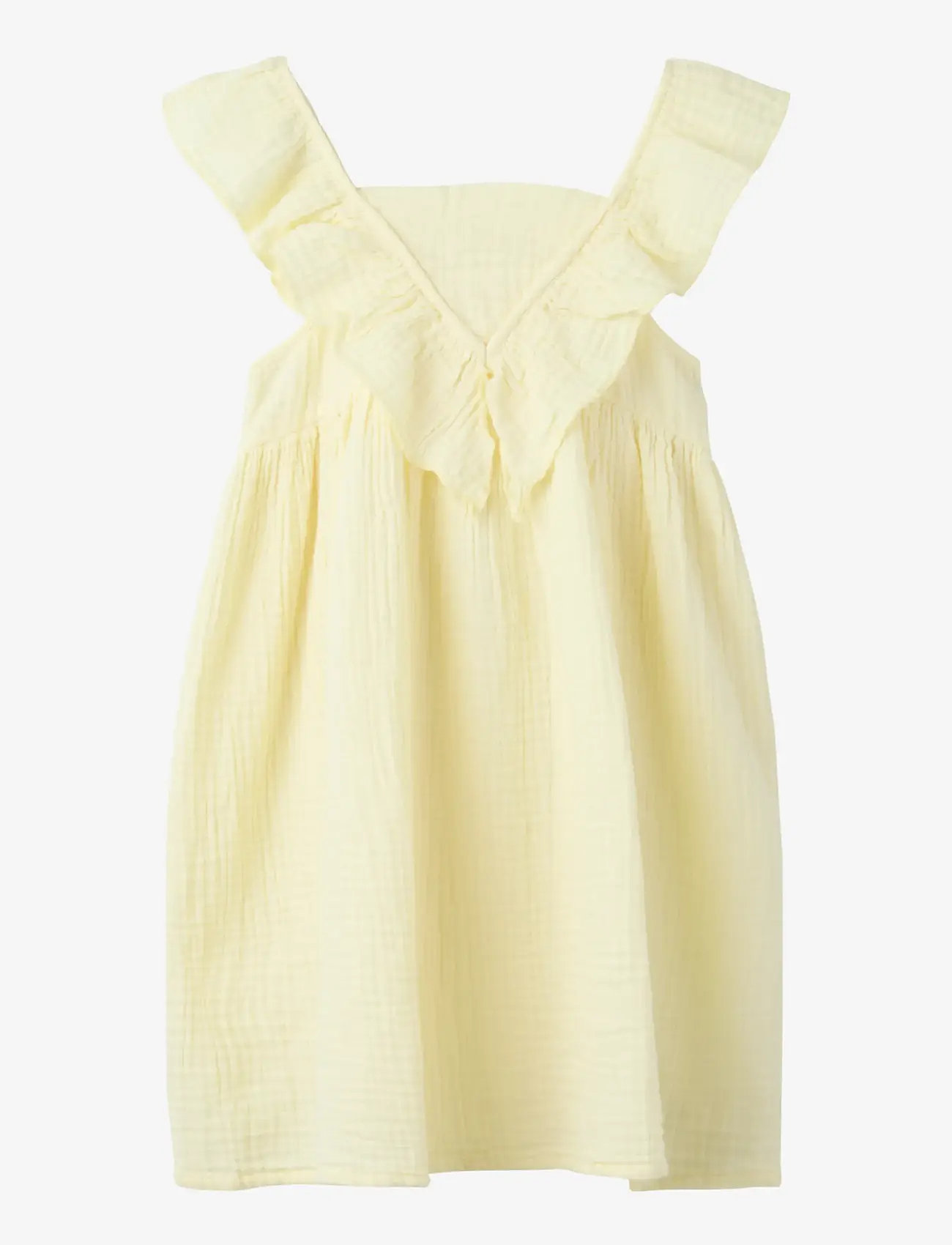 name it - NMFFUSLIN CAPSL DRESS - kortærmede babykjoler - pear sorbet - 0