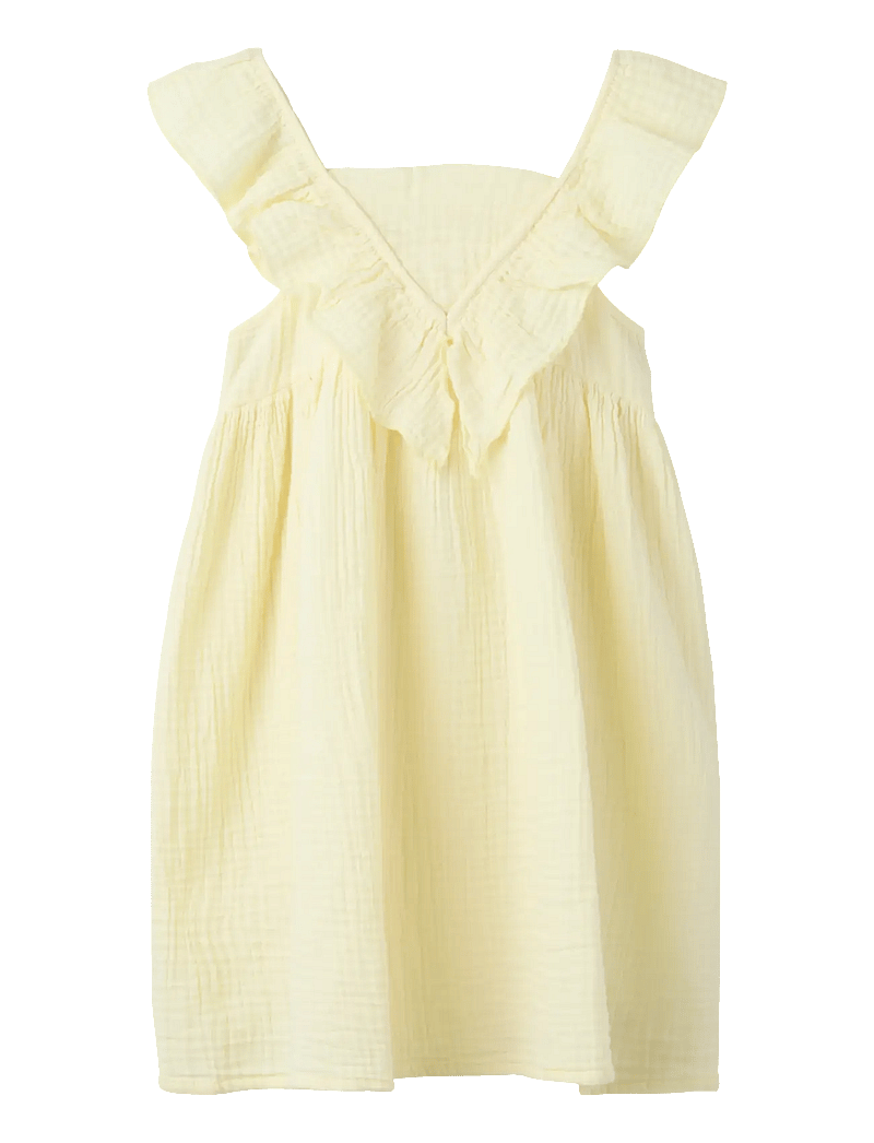 name it - NMFFUSLIN CAPSL DRESS - kortærmede babykjoler - pear sorbet - 0