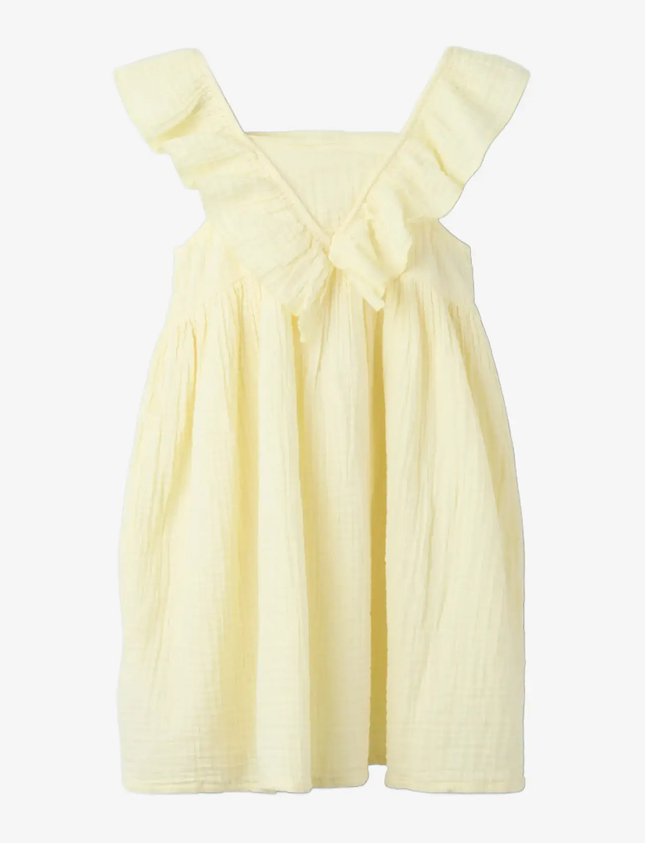 name it - NMFFUSLIN CAPSL DRESS - kortærmede babykjoler - pear sorbet - 1