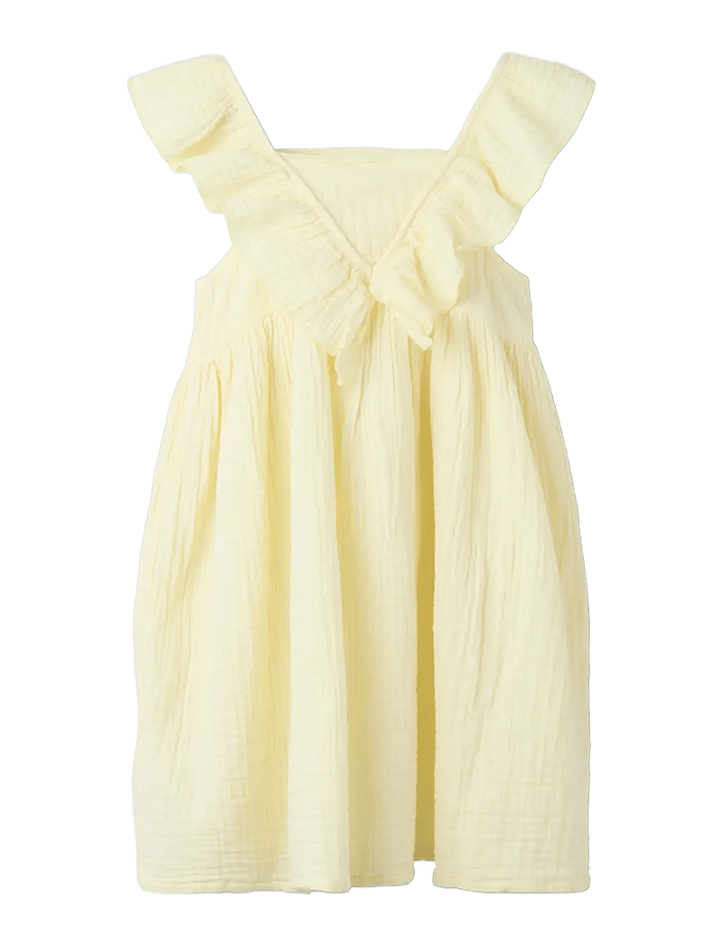 name it - NMFFUSLIN CAPSL DRESS - kortærmede babykjoler - pear sorbet - 1