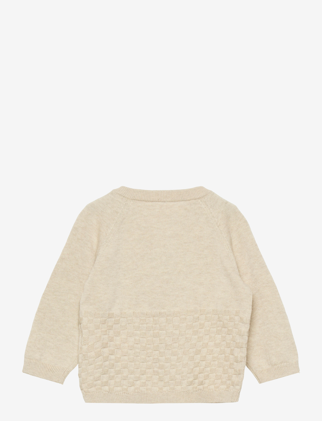 name it - NBNOROLLY LS KNIT CARD - cardigans - peyote melange - 1
