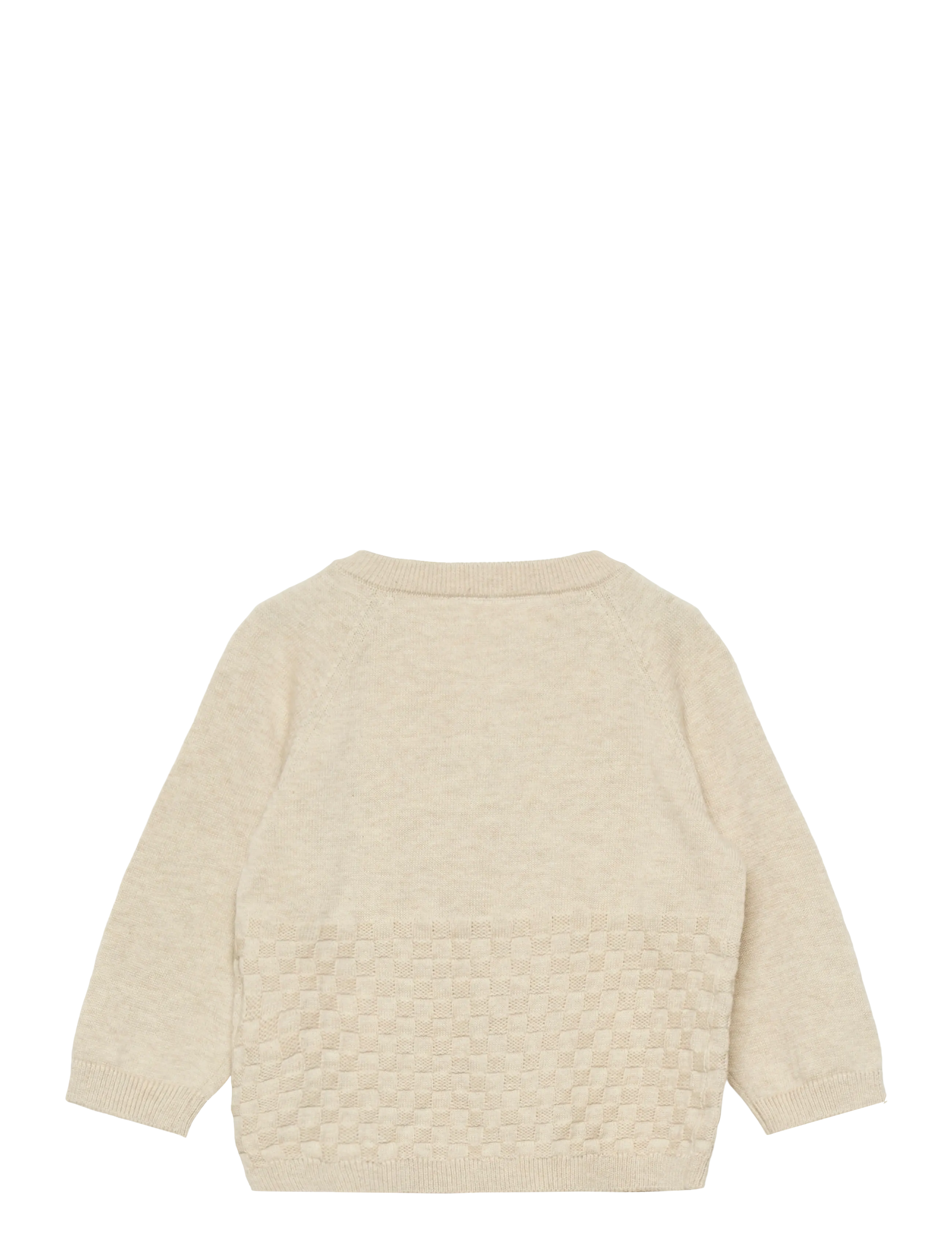 name it - NBNOROLLY LS KNIT CARD - koftor - peyote melange - 1