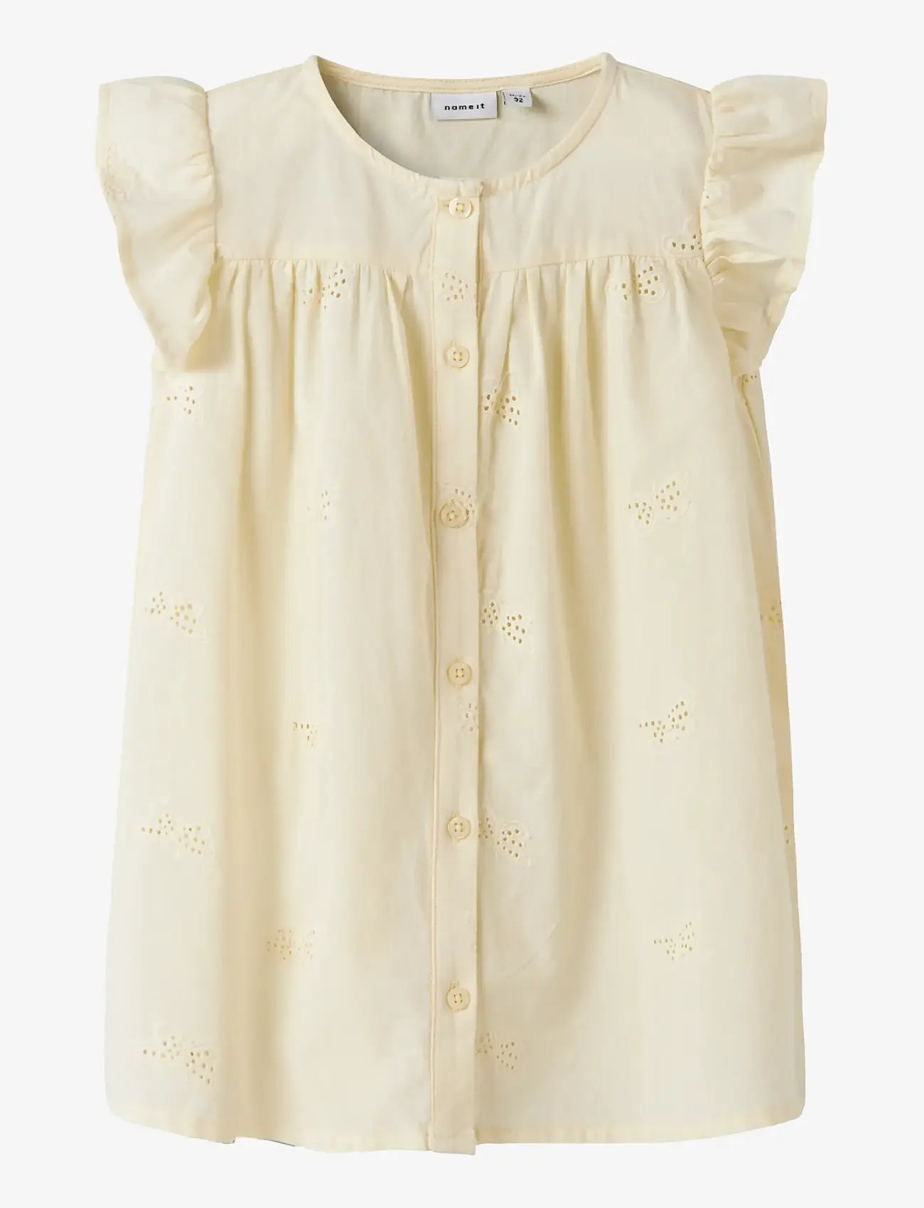 name it - NMFFINAS SS DRESS - kortærmede hverdagskjoler - pear sorbet - 0