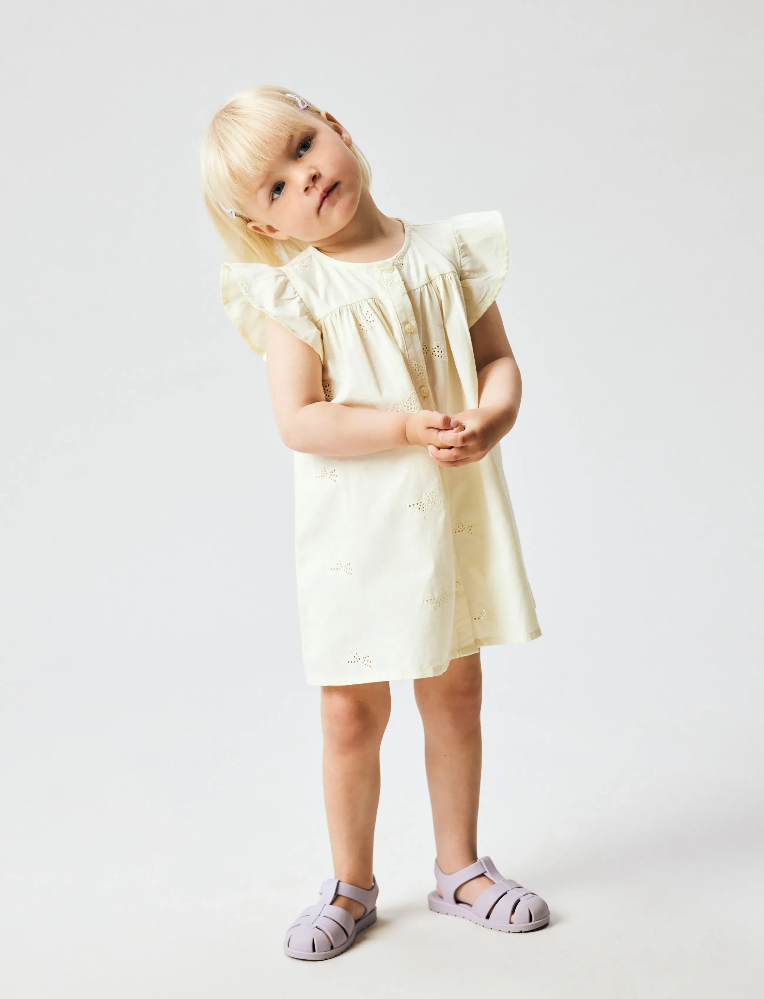 name it - NMFFINAS SS DRESS - kortærmede hverdagskjoler - pear sorbet - 2