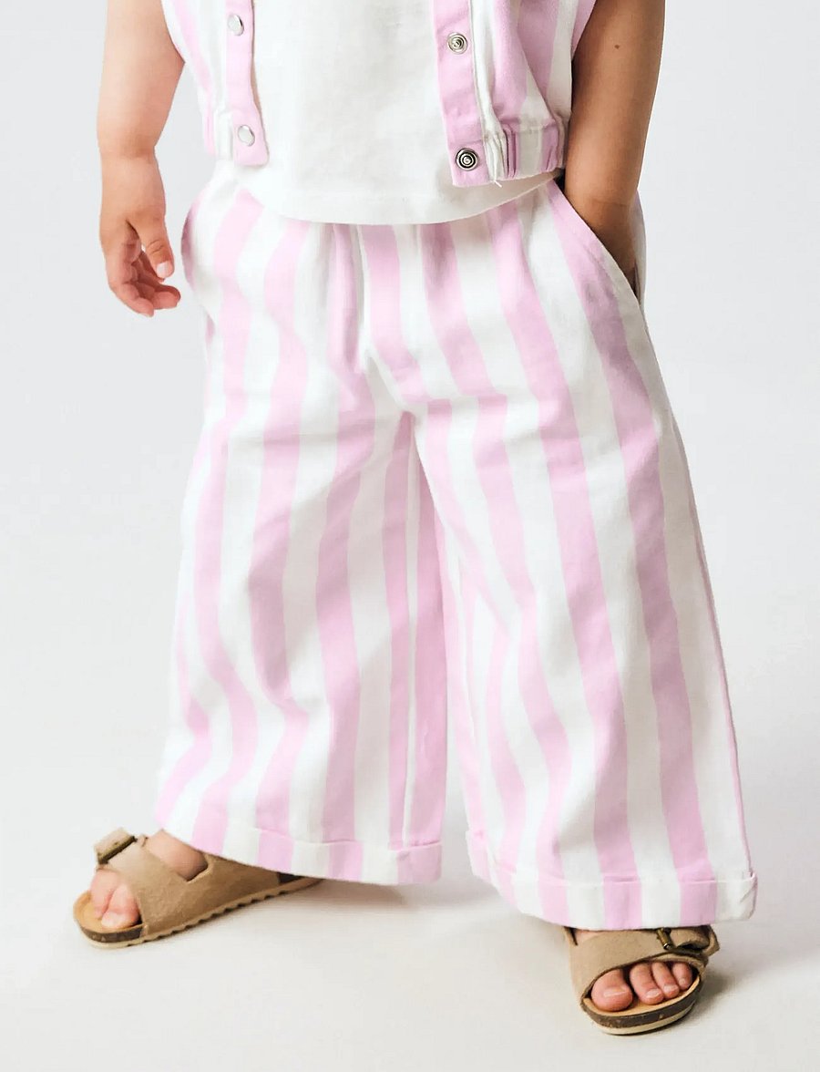 name it - NMFFRIBA WIDE PANT - babyhosen - cradle pink - 2