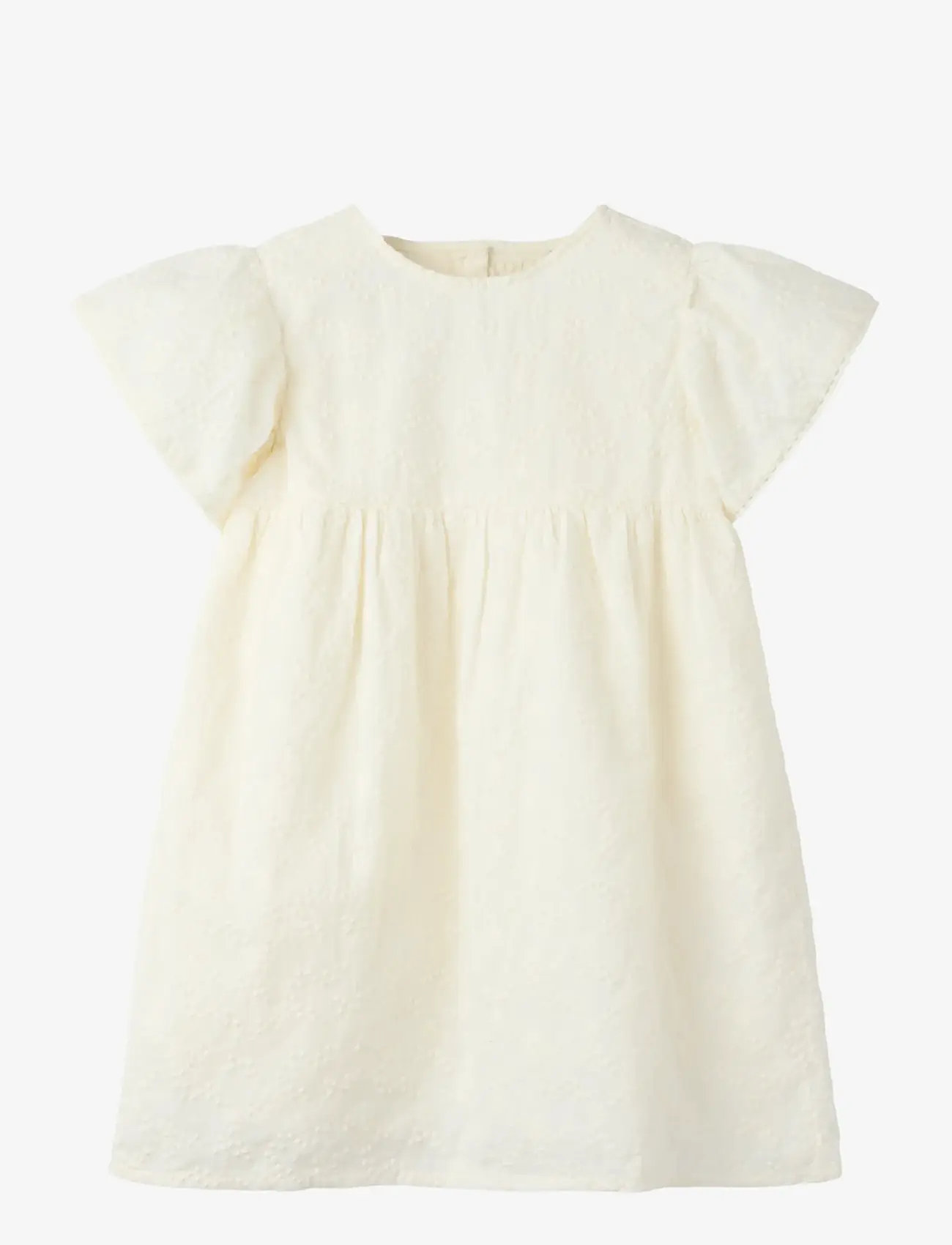 name it - NMFFREDERIKKE CAPSL DRESS - kortærmede hverdagskjoler - cloud dancer - 0