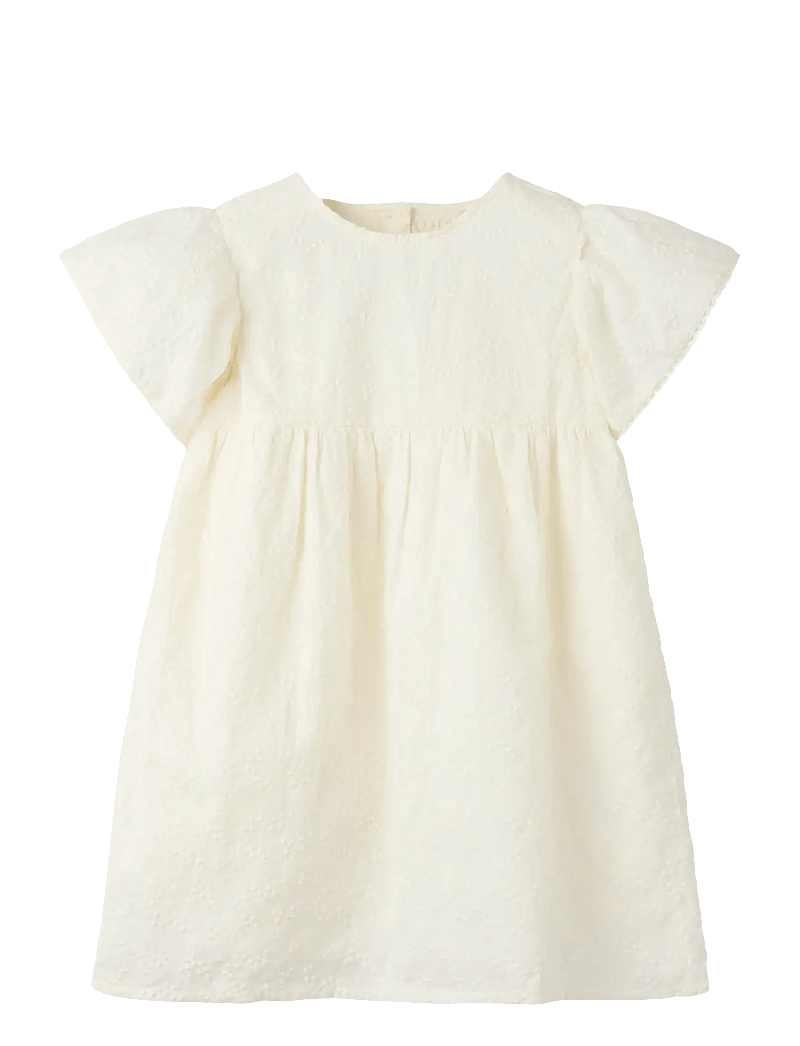 name it - NMFFREDERIKKE CAPSL DRESS - kortærmede hverdagskjoler - cloud dancer - 0