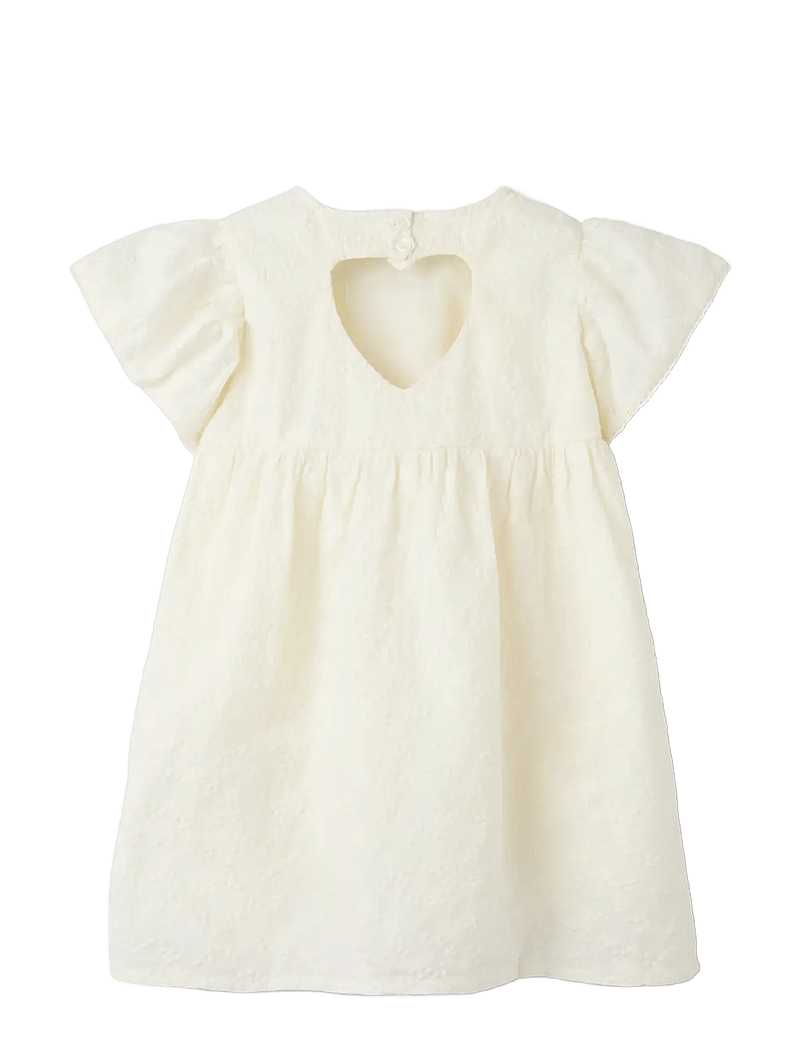 name it - NMFFREDERIKKE CAPSL DRESS - kortærmede hverdagskjoler - cloud dancer - 1
