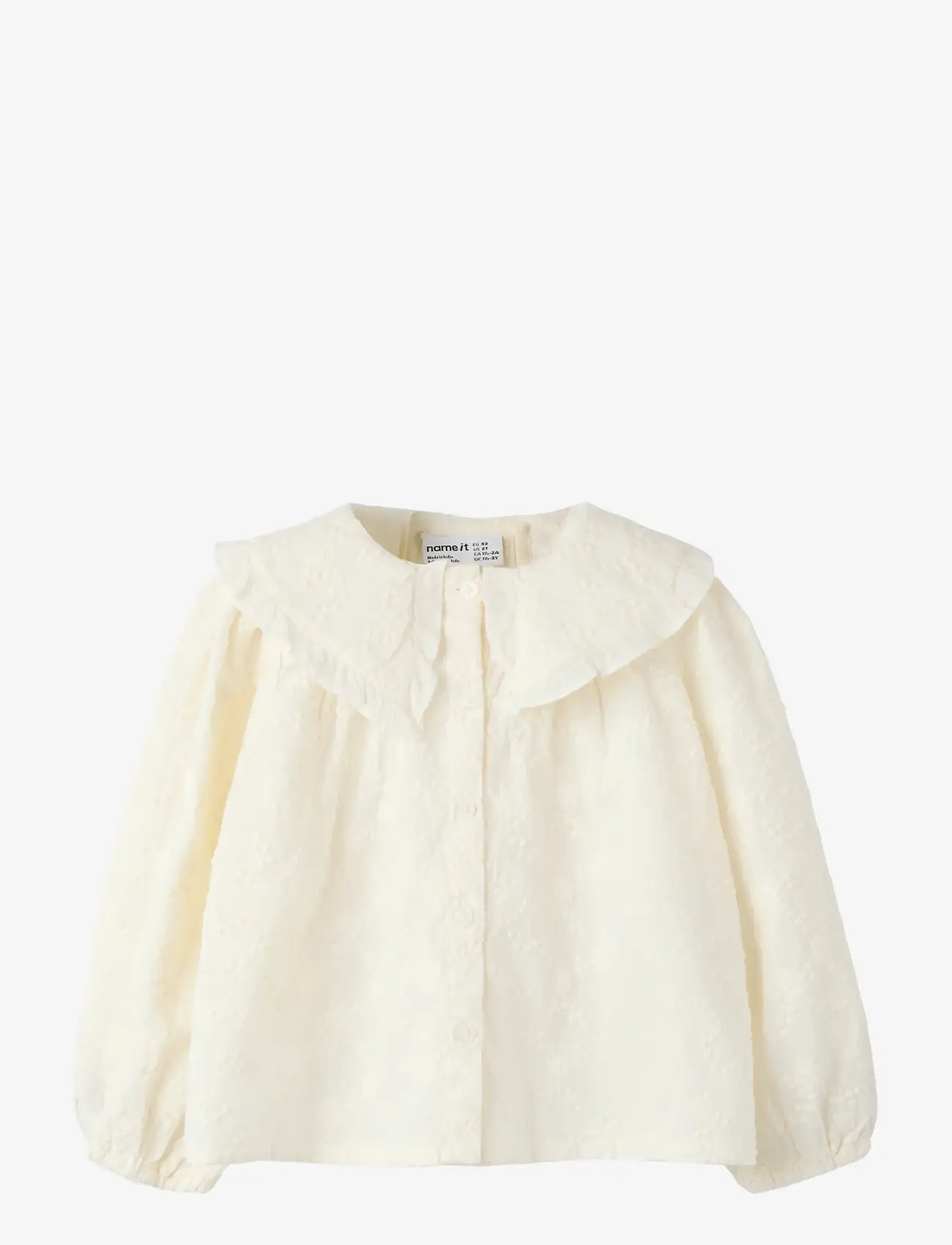 name it - -NMFFREDERIKKE LS SHIRT - pikkade varrukatega särgid - cloud dancer - 0