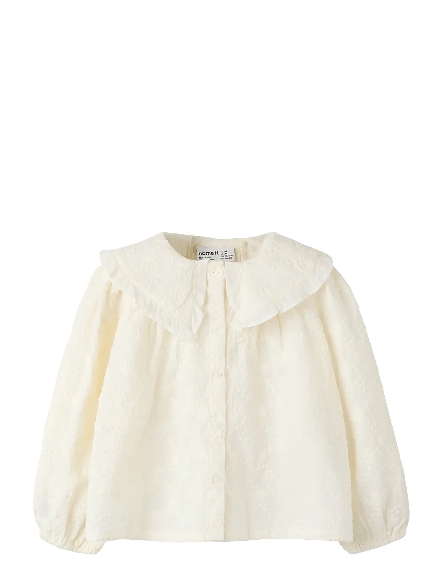name it - -NMFFREDERIKKE LS SHIRT - långärmade skjortor - cloud dancer - 0
