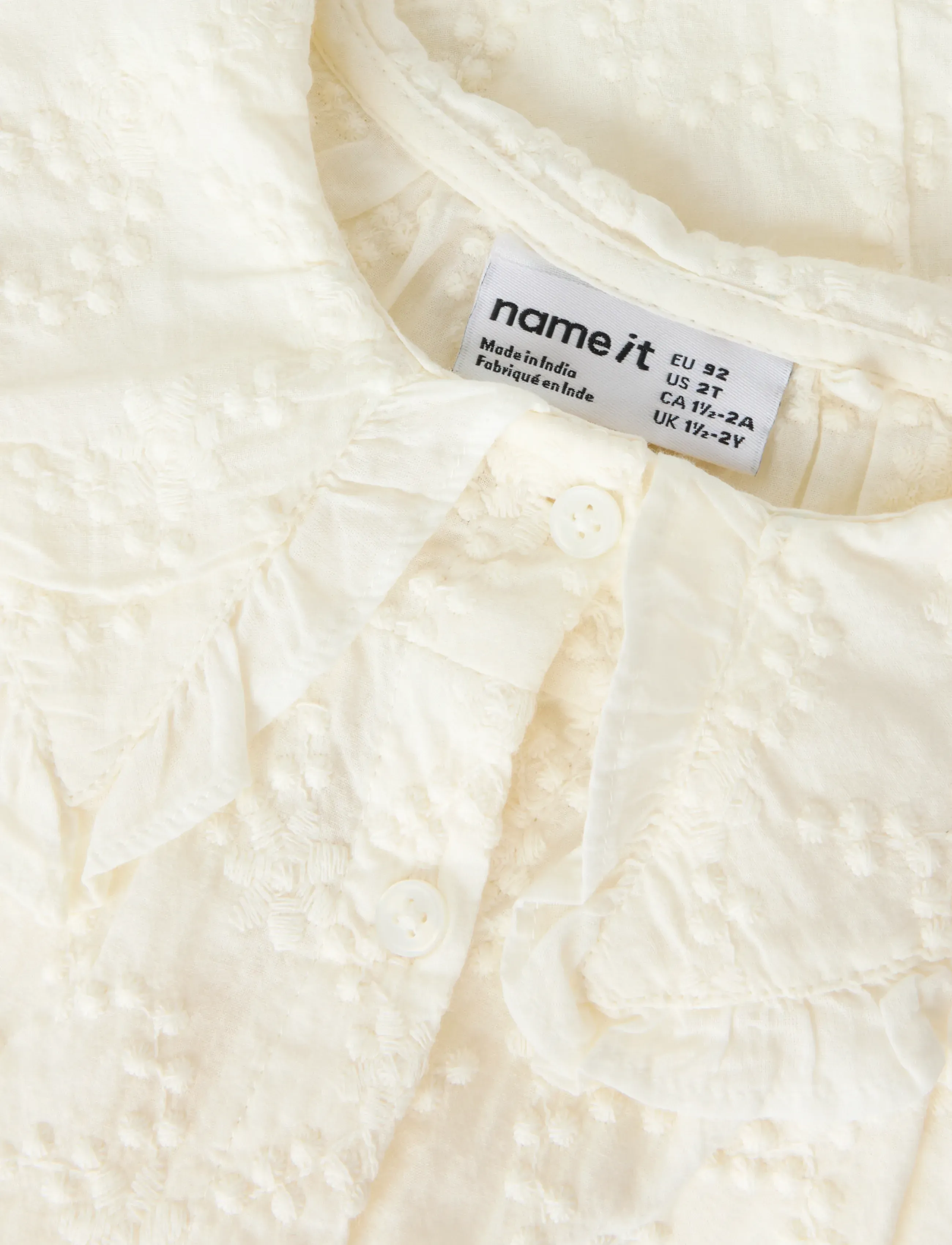 name it - -NMFFREDERIKKE LS SHIRT - langärmlige hemden - cloud dancer - 2