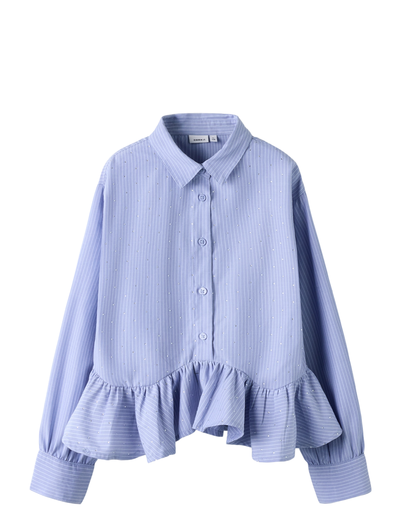 name it NKFFLORITTA LS NREG SHIRT - Kläder - PURPLE IMPRESSION / blue