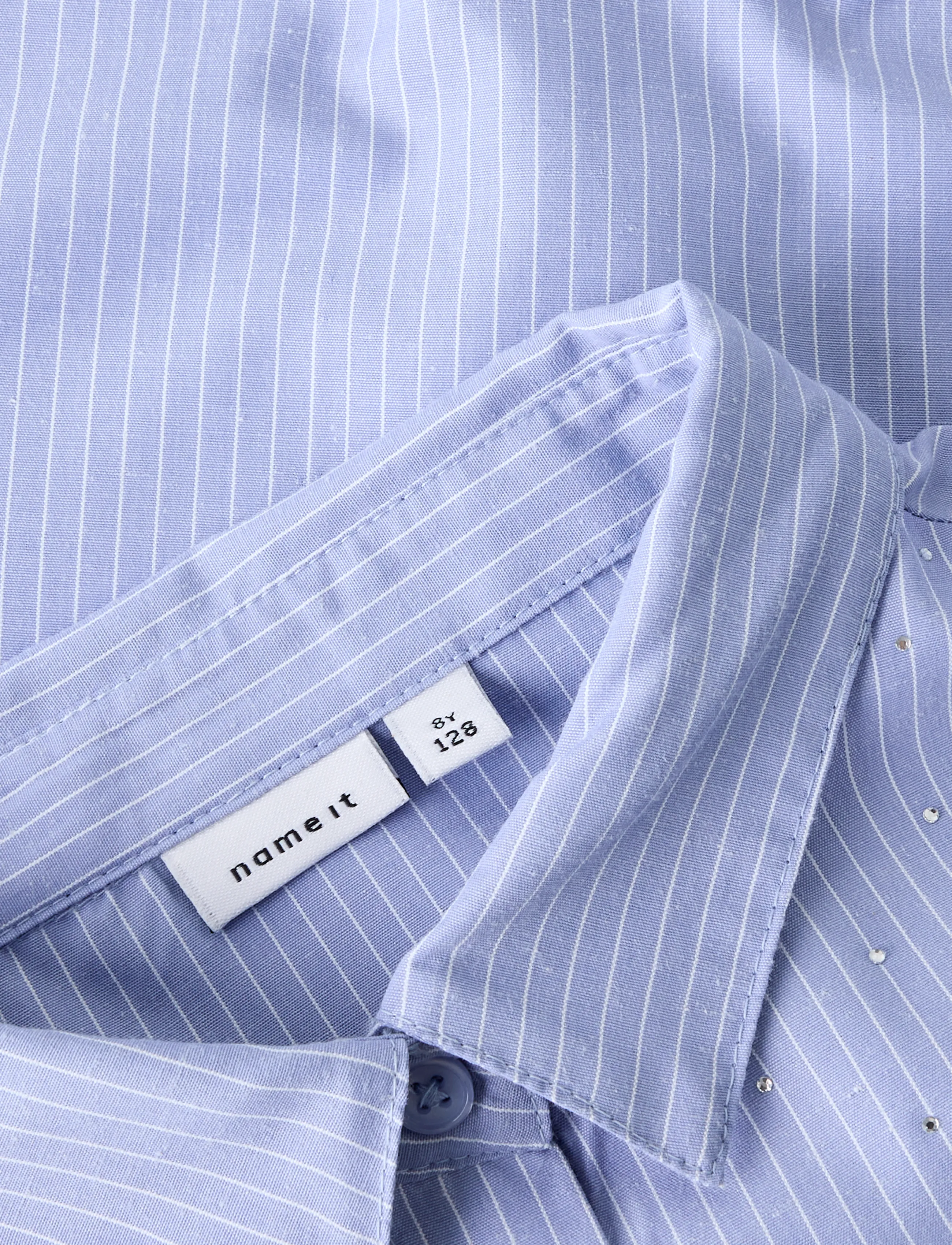 name it - NKFFLORITTA LS NREG SHIRT - purple impression - 2