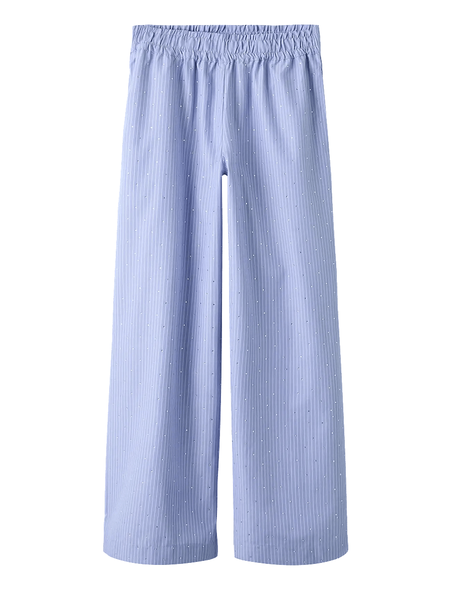 name it - NKFFLORITTA WIDE PANT - bukser - purple impression - 0
