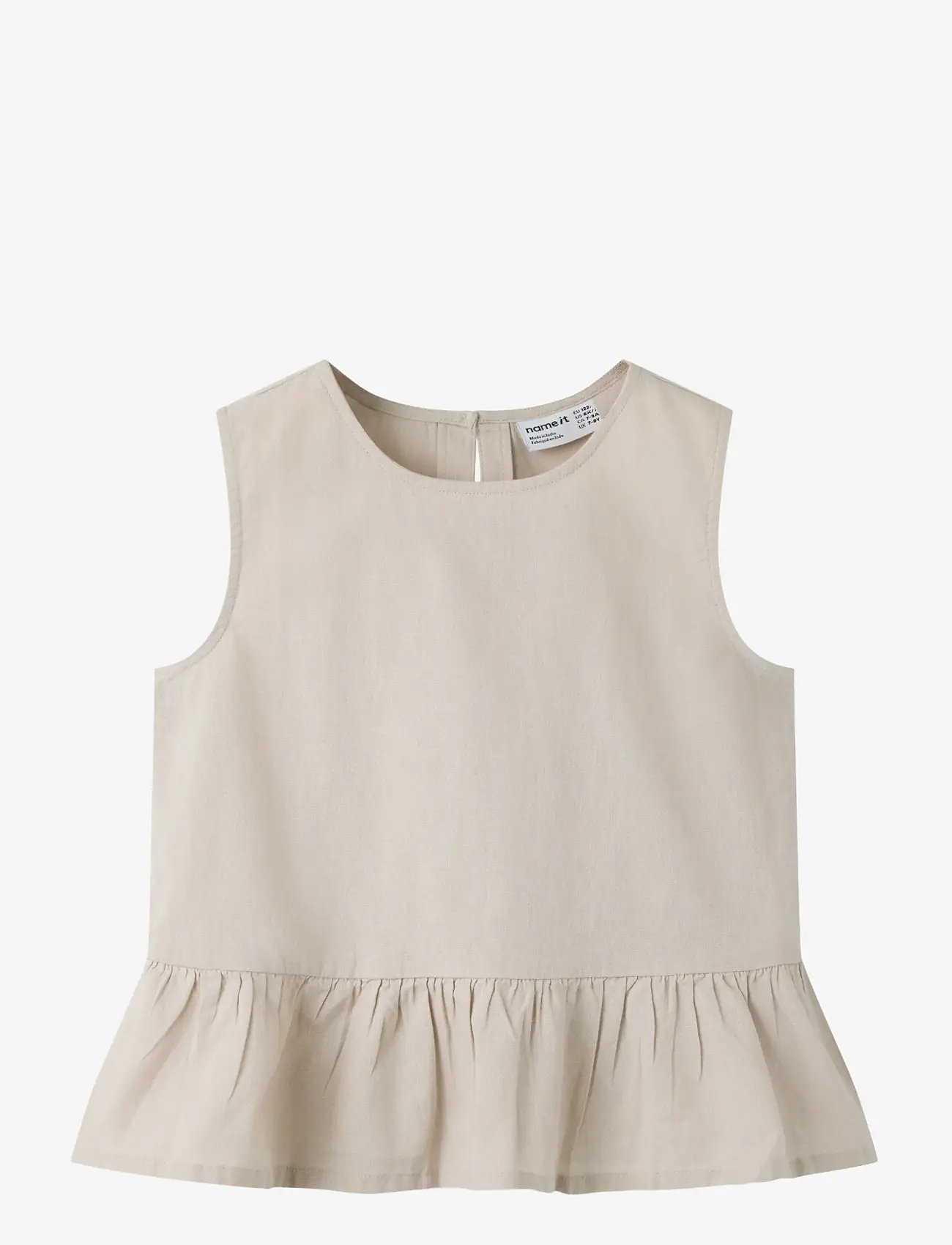 name it - NKFFALINNEN SL TOP - tanktops - chateau gray - 0