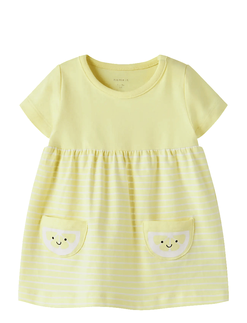 name it - NBFFUNNIEZ SS DRESS - kortærmede babykjoler - lemonade - 0