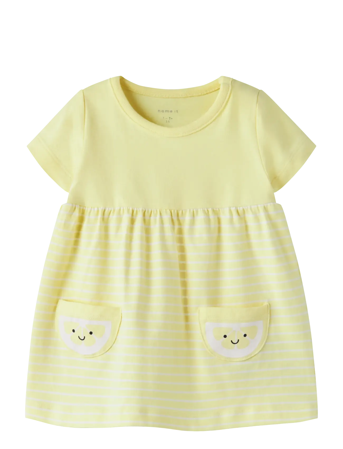 name it NBFFUNNIEZ SS DRESS - Kläder - LEMONADE / yellow