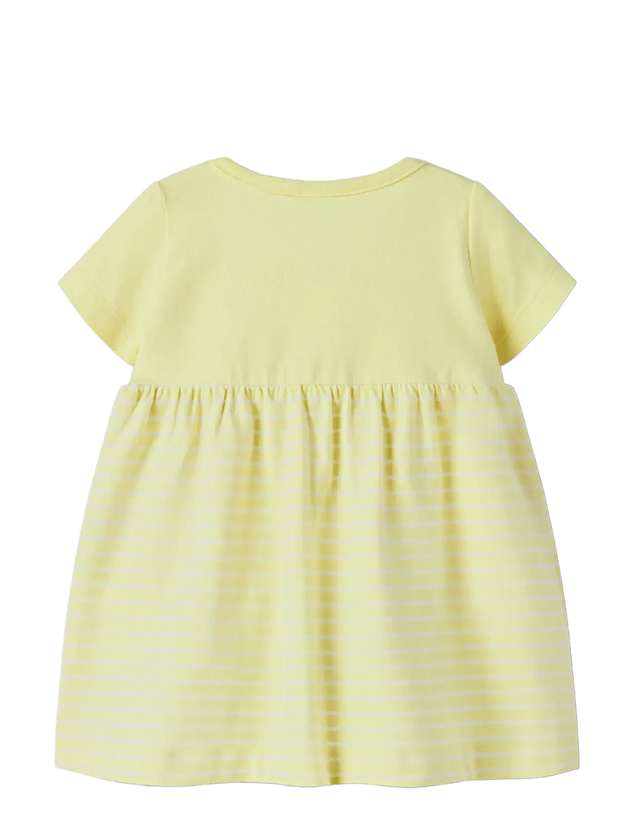 name it - NBFFUNNIEZ SS DRESS - stutterma barnakjólar - lemonade - 1