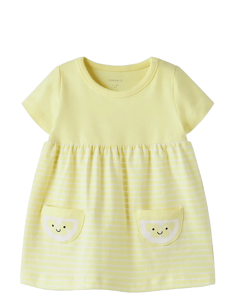 name it - NBFFUNNIEZ SS DRESS - kortærmede babykjoler - lemonade - 2