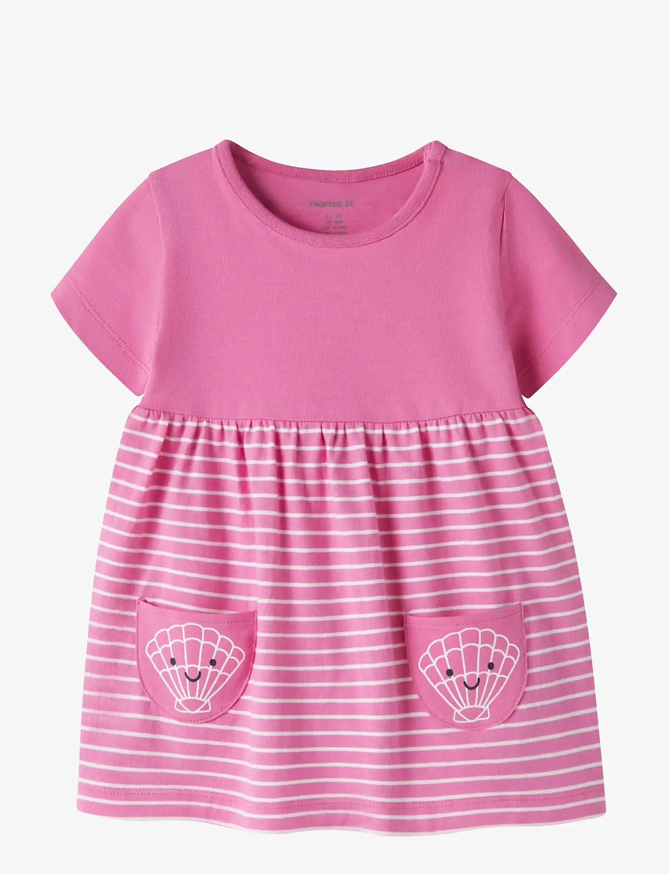 name it - NBFFUNNIEZ SS DRESS - kortærmede babykjoler - strawberry moon - 0