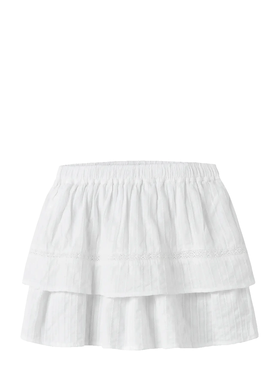 name it - NKFFATIDIASING SKIRT - kurze röcke - bright white - 0
