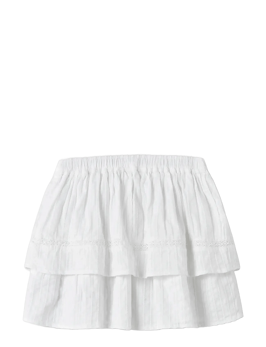 name it - NKFFATIDIASING SKIRT - kurze röcke - bright white - 1