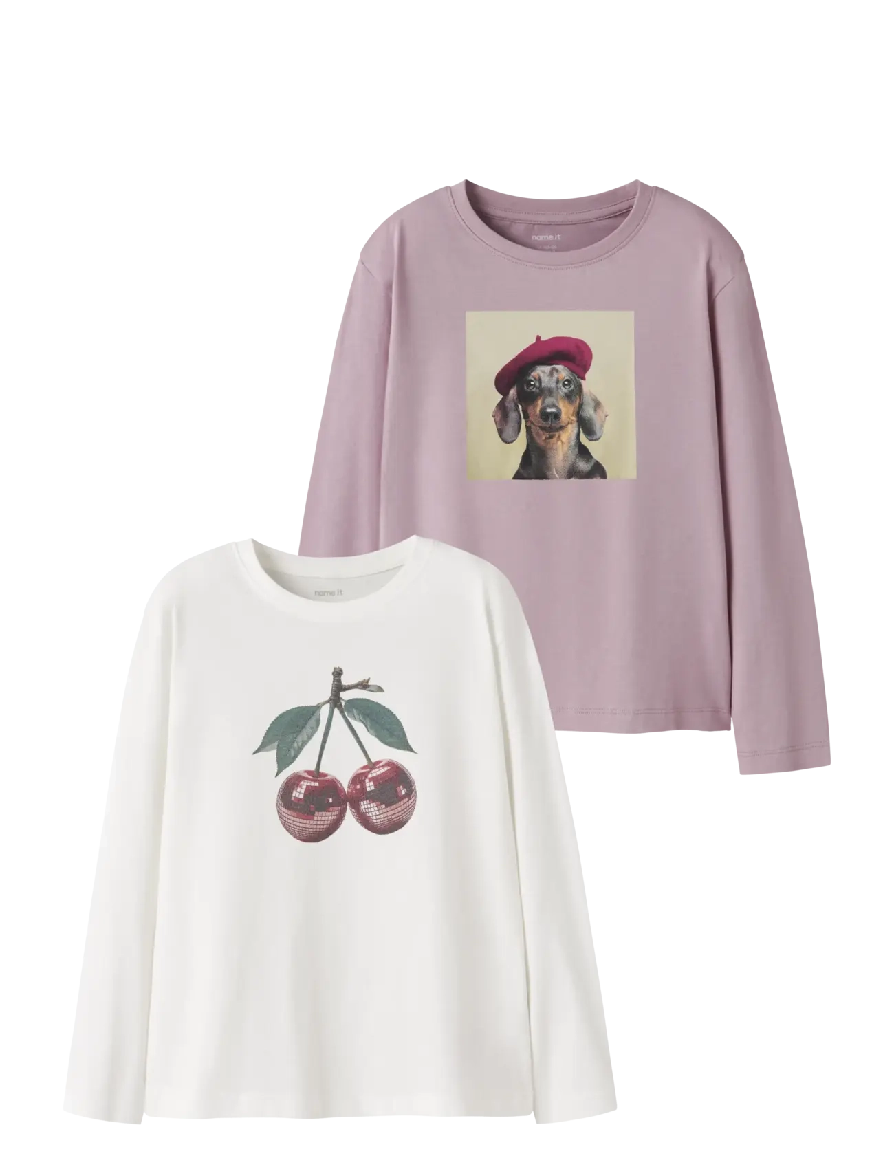 name it NKFVOTEA 2P LS NREG TOP - Overdele - CLOUD DANCER / cream