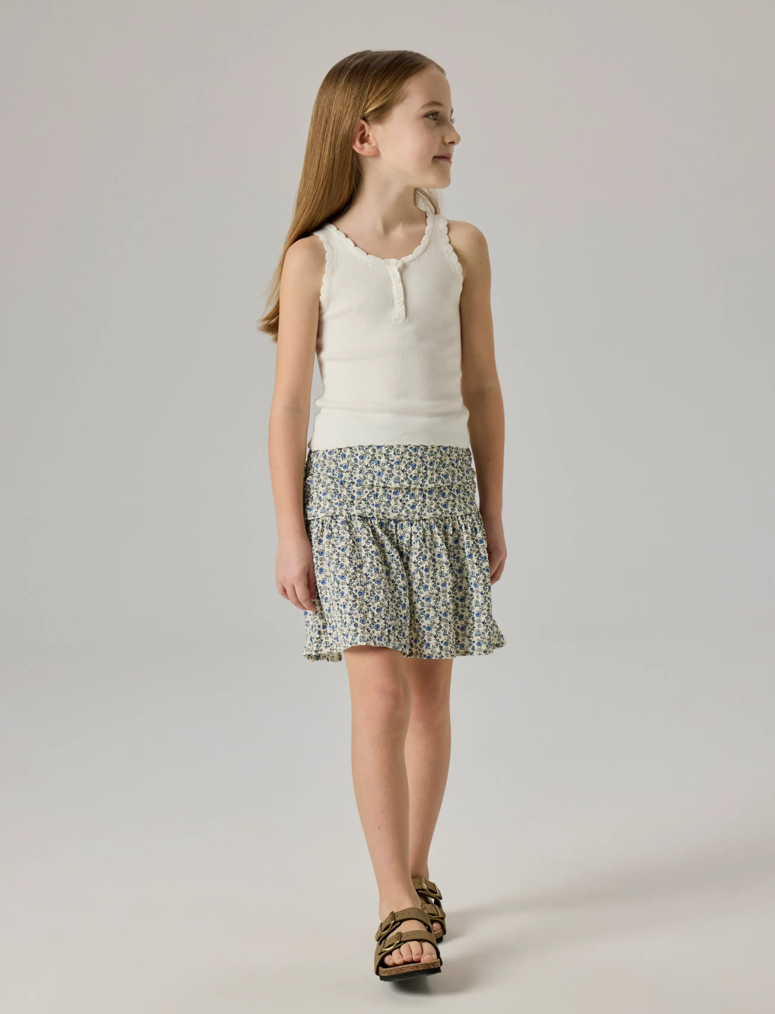 name it - NKFFLEURA SKIRT - stutt pils - navy blazer - 2