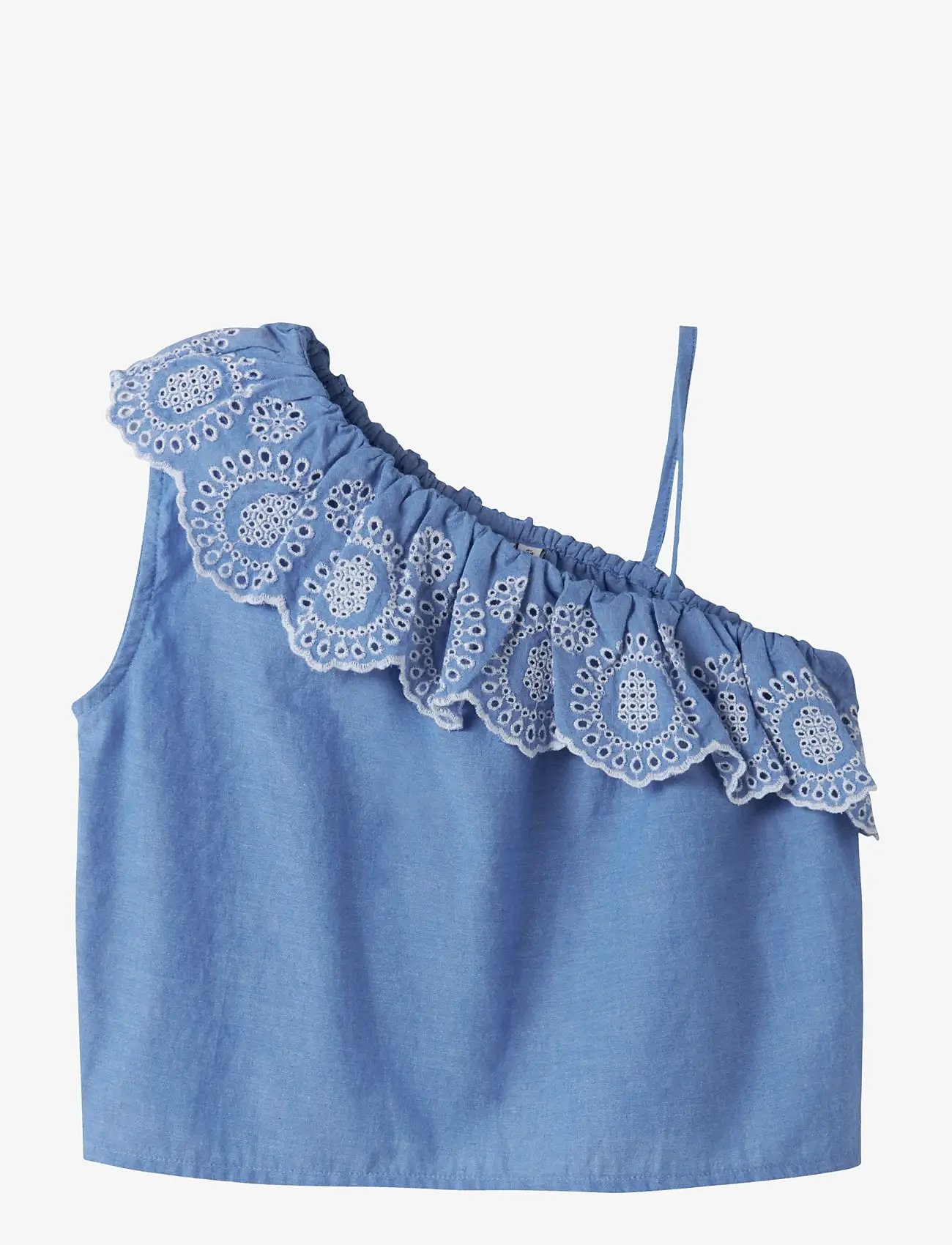 name it - NKFFERMA SHORT TOP - linnen - purple impression - 0